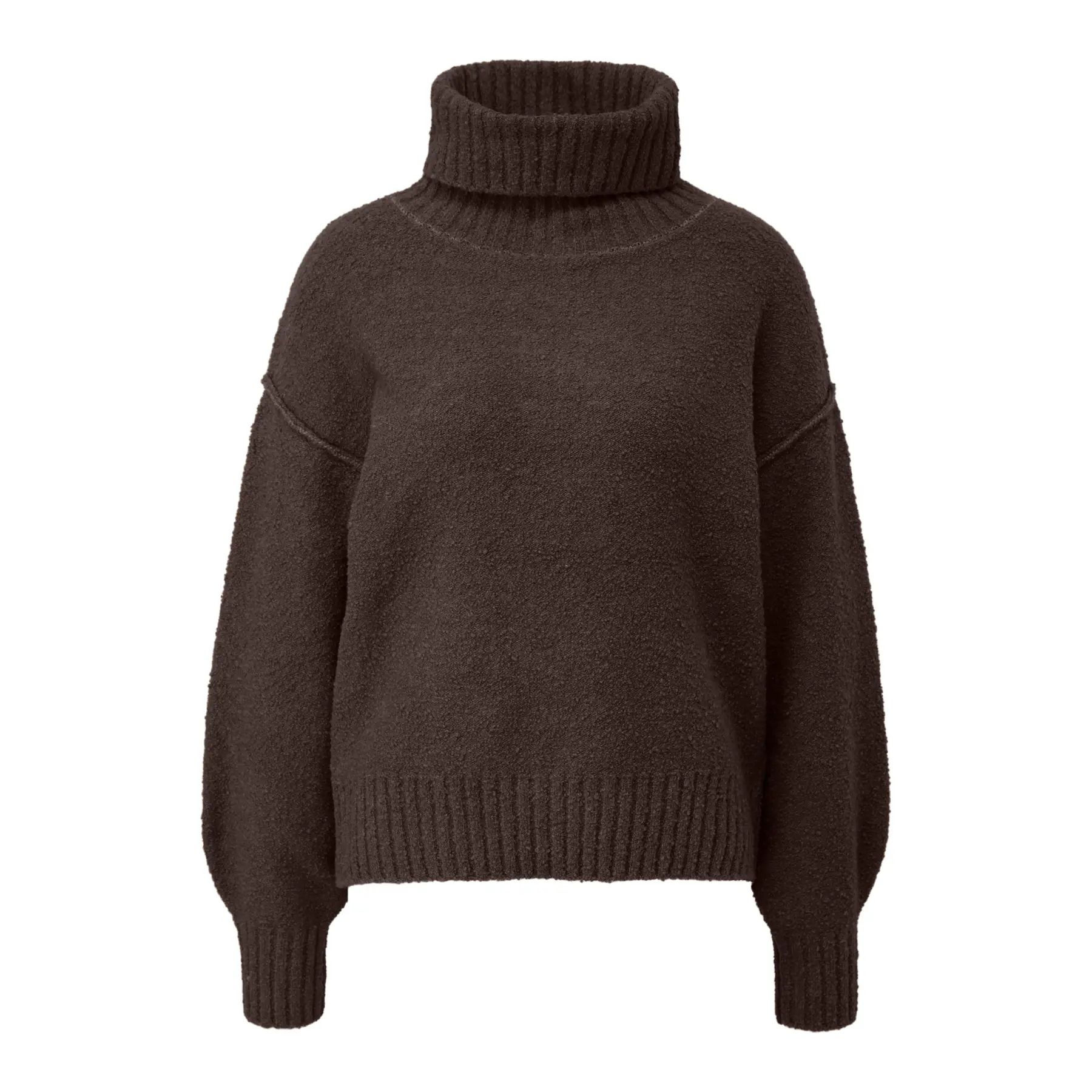 Pullover mit Boucle-Optik und Rollkragen Damen s.Oliver