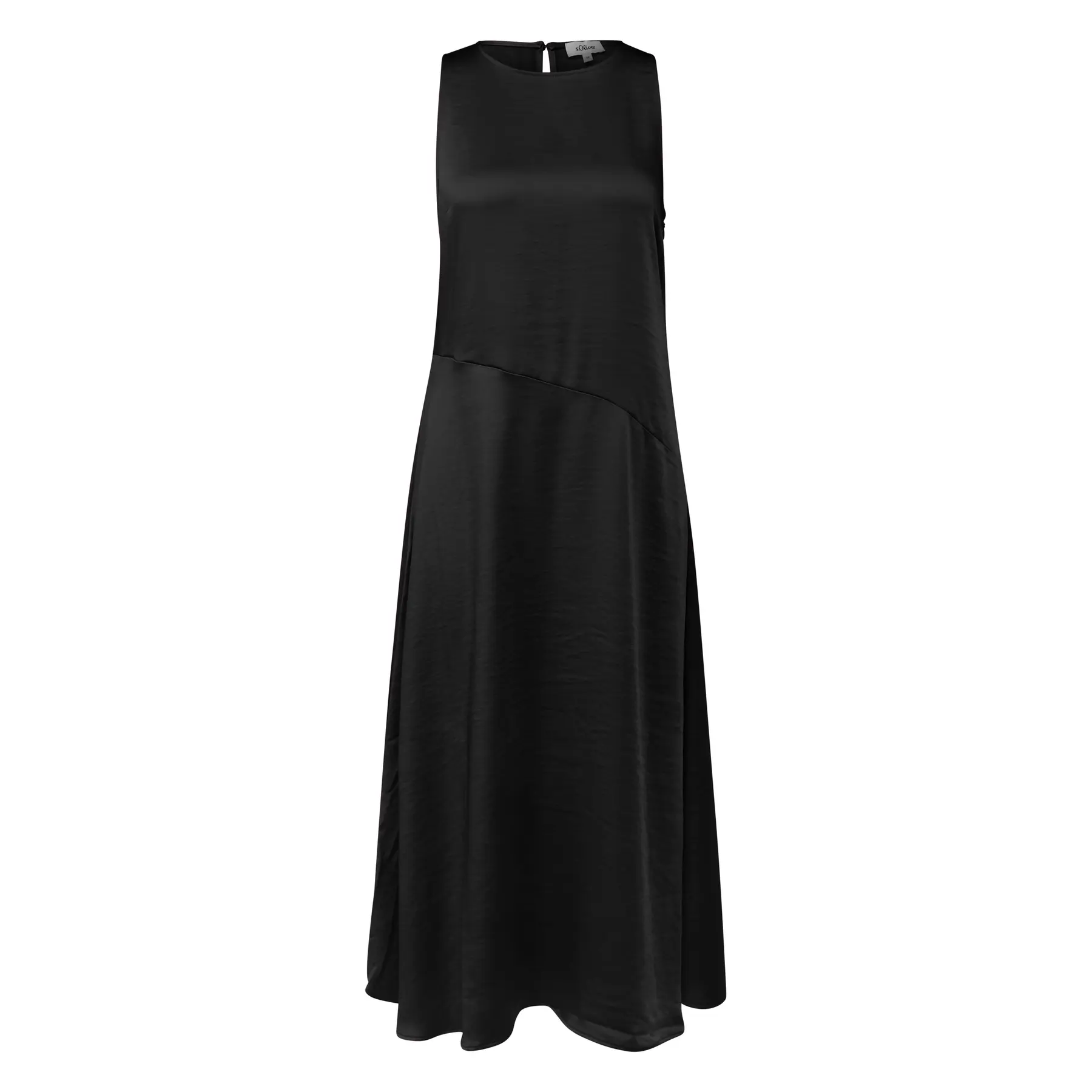 Ärmelloses Satin-Kleid mit diagonaler Nahtdetail Damen s.Oliver