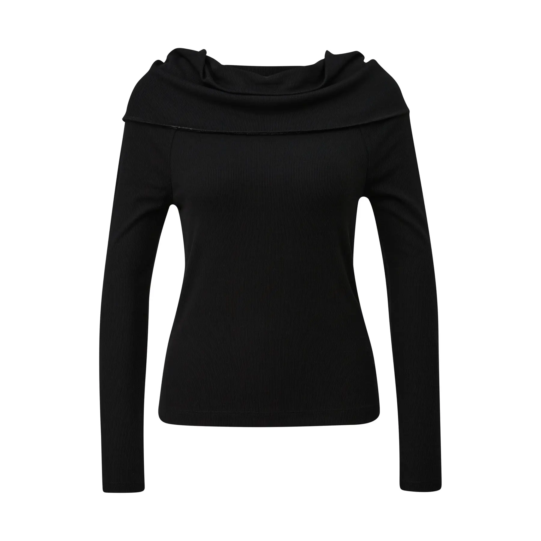 Off-Shoulder T-Shirt aus Strickjersey für Damen s.Oliver