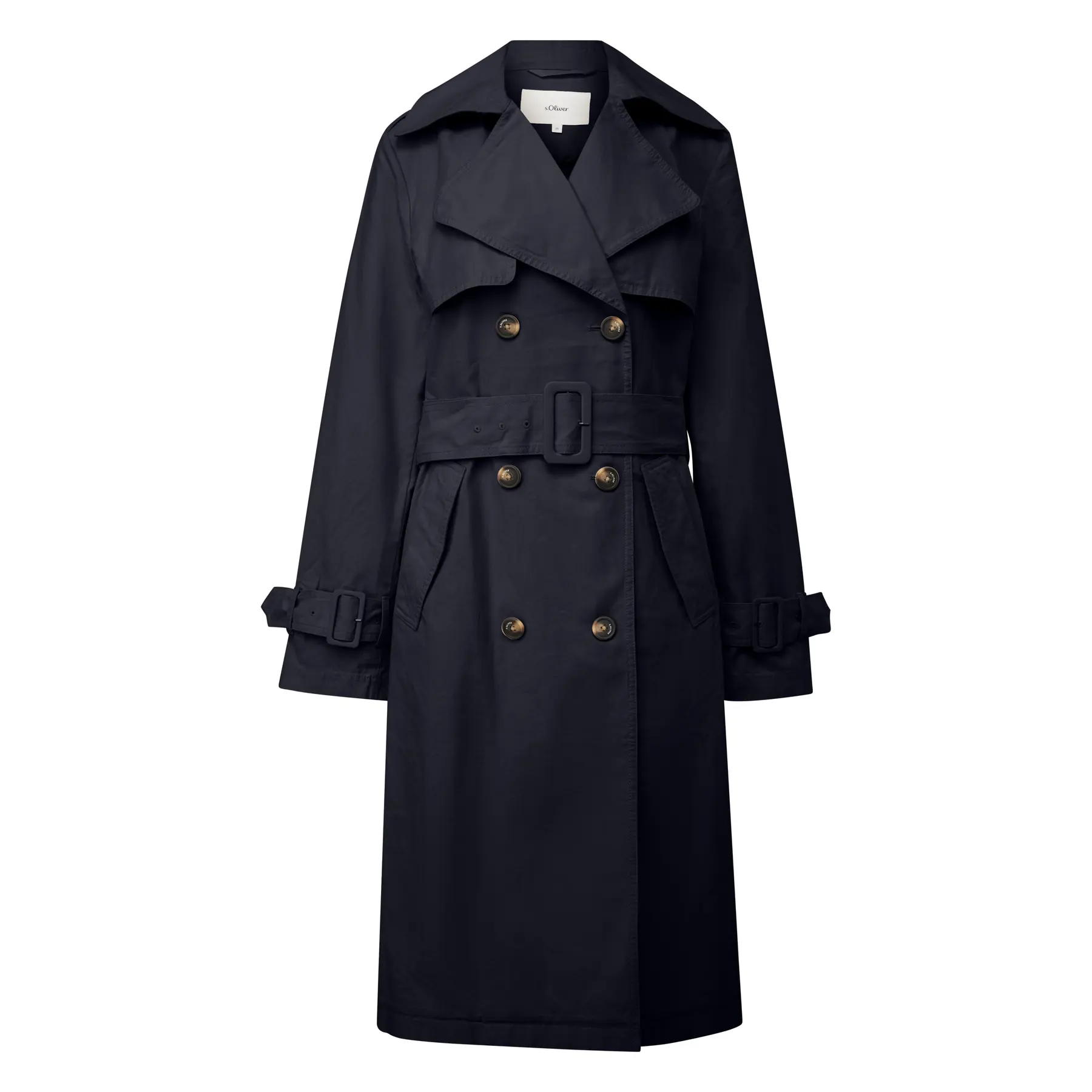Trenchcoat mit Gürtel und Doppelreihenknopf Frau s.Oliver