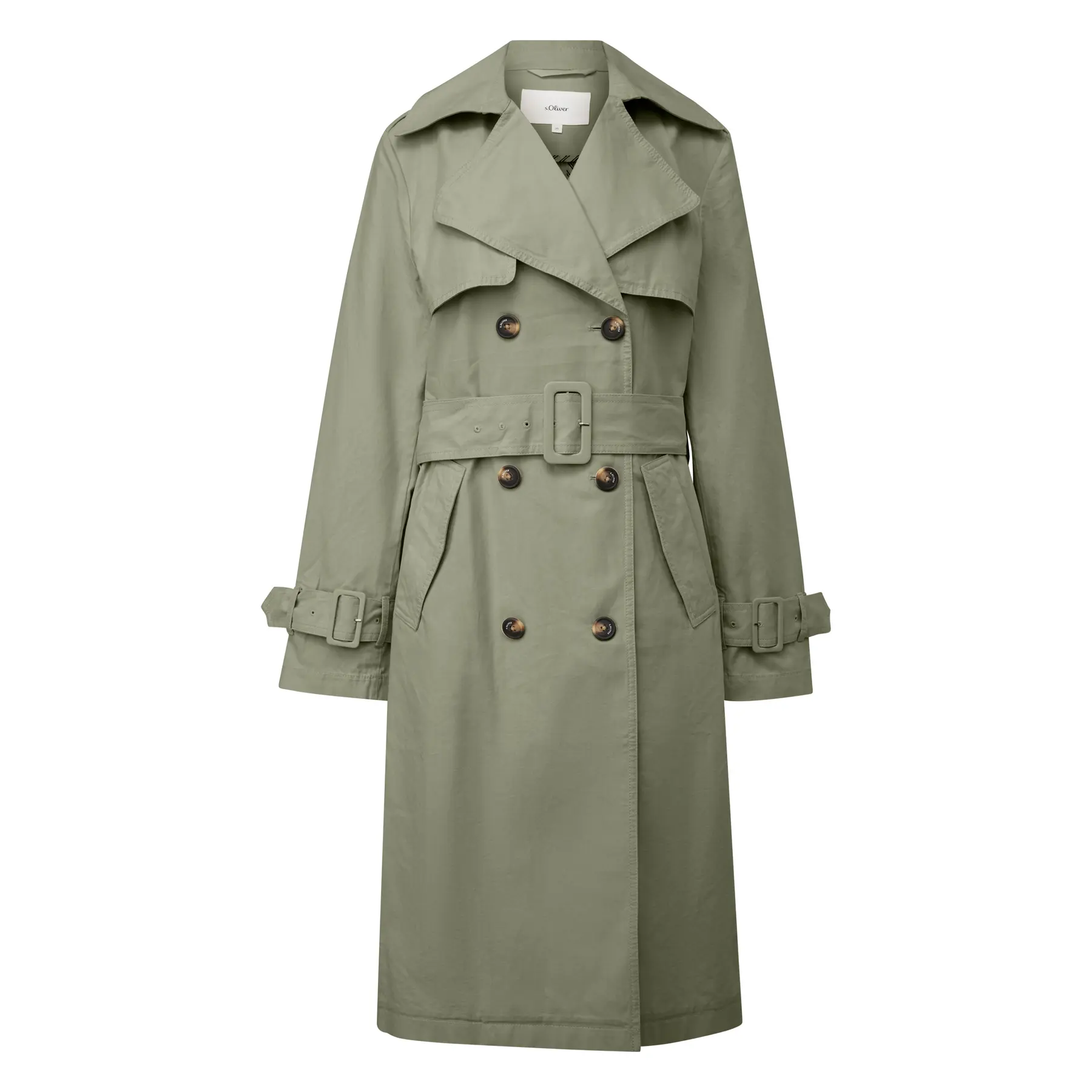 Trenchcoat mit Gürtel und Doppelreihenknopf Frau s.Oliver