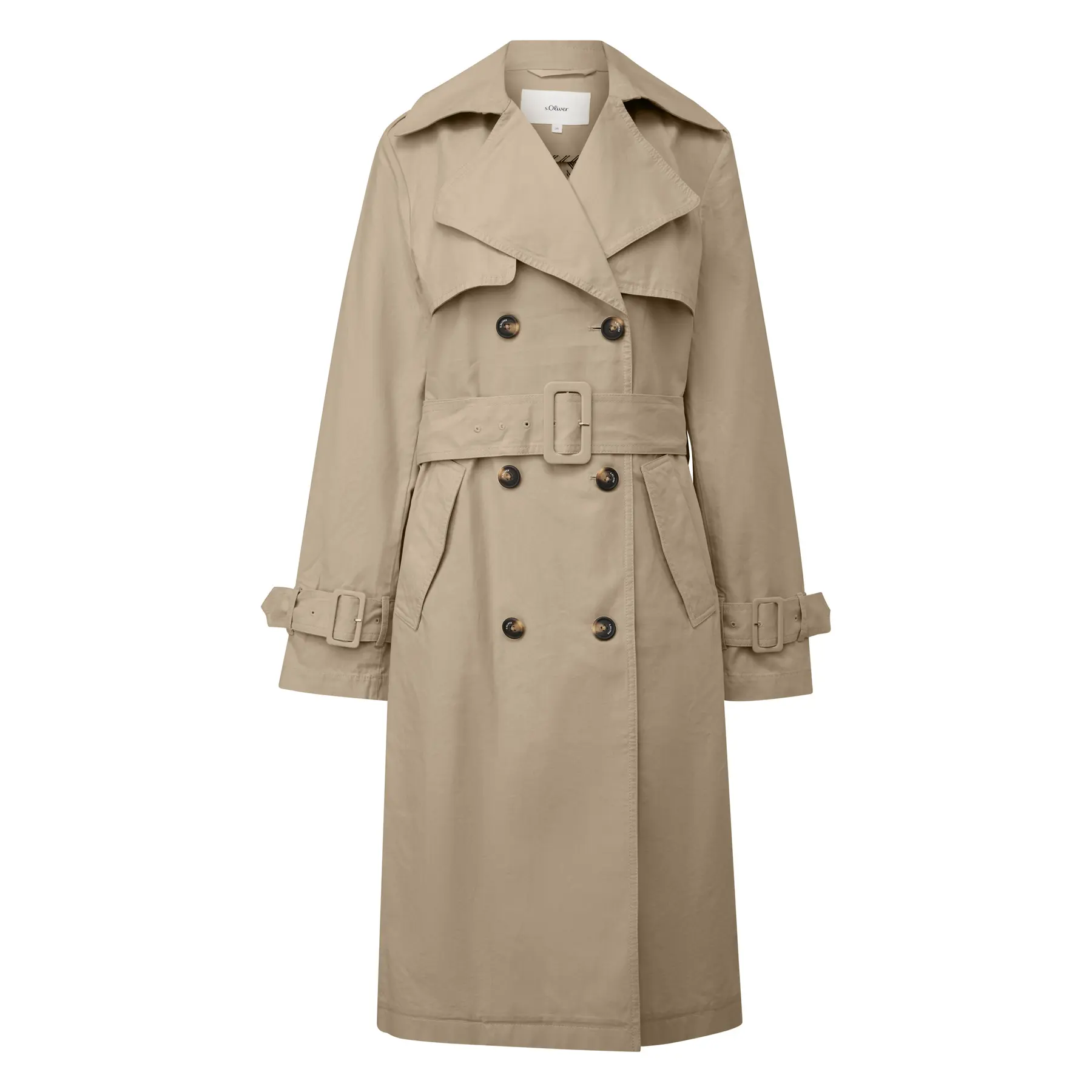 Trenchcoat mit Gürtel und Doppelreihenknopf Frau s.Oliver