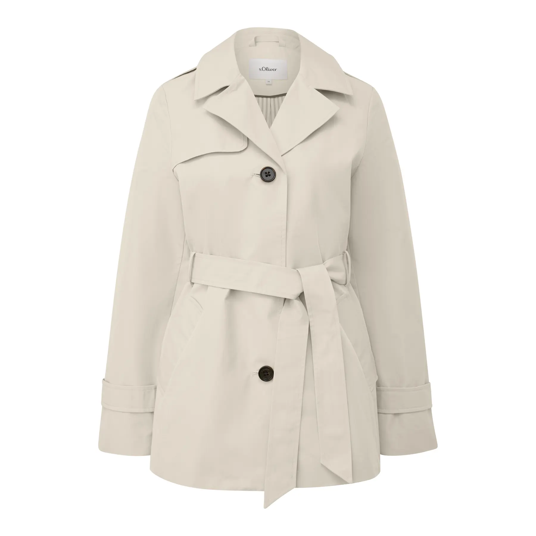 Slim-Fit Trenchcoat mit Gürtel und Innentasche für Damen s.Oliver