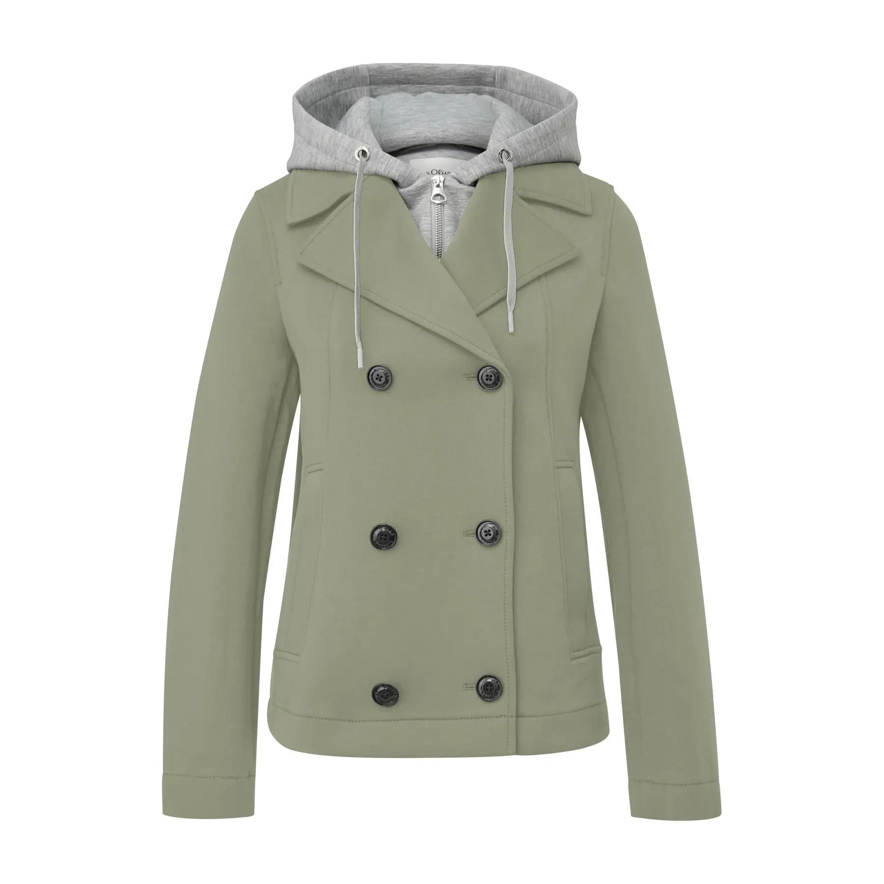 Scuba-Jacke mit abnehmbarer Kapuze und Einsätzen für Damen s.Oliver