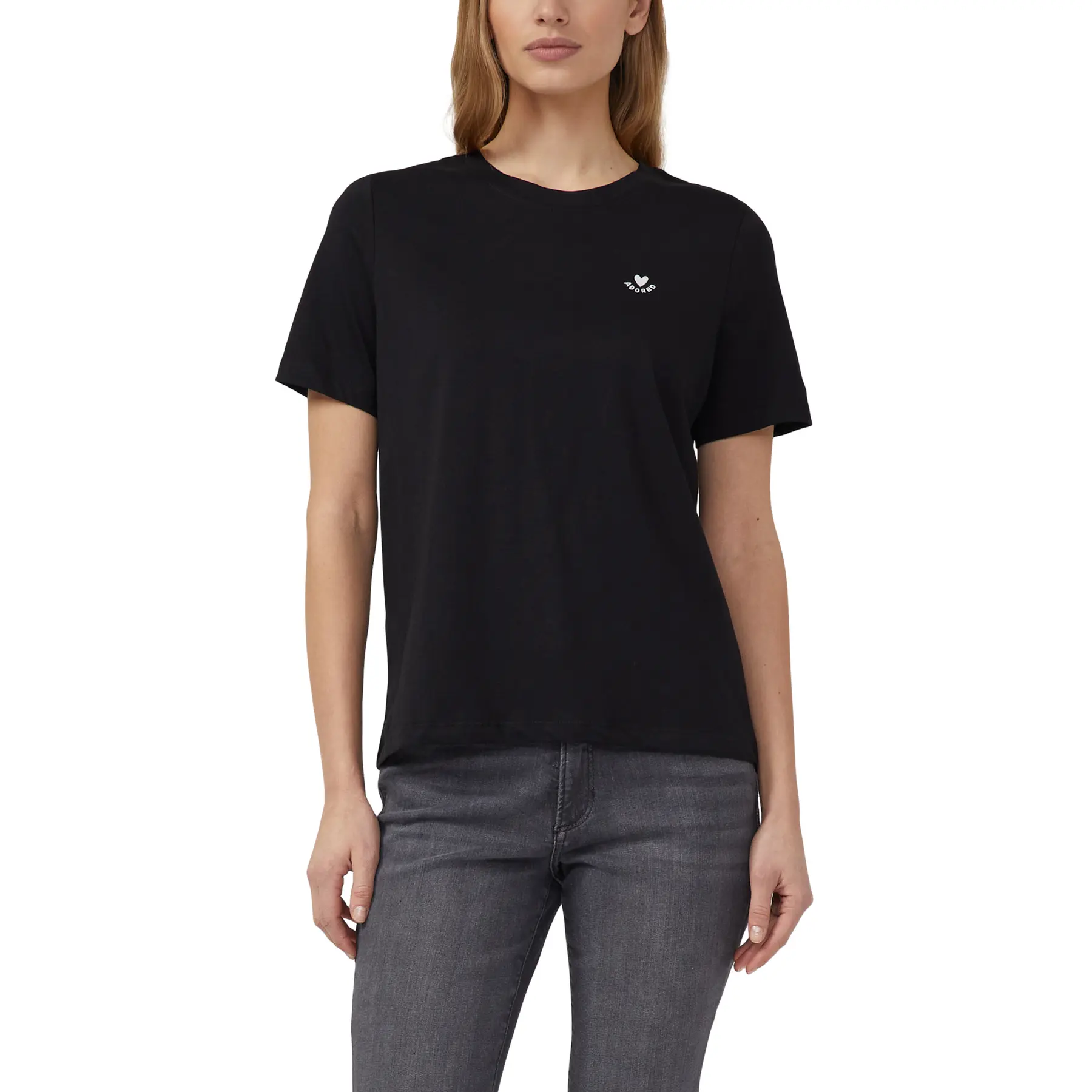 Damen T-Shirt aus Jersey mit Druck vorne lockere Passform s.Oliver