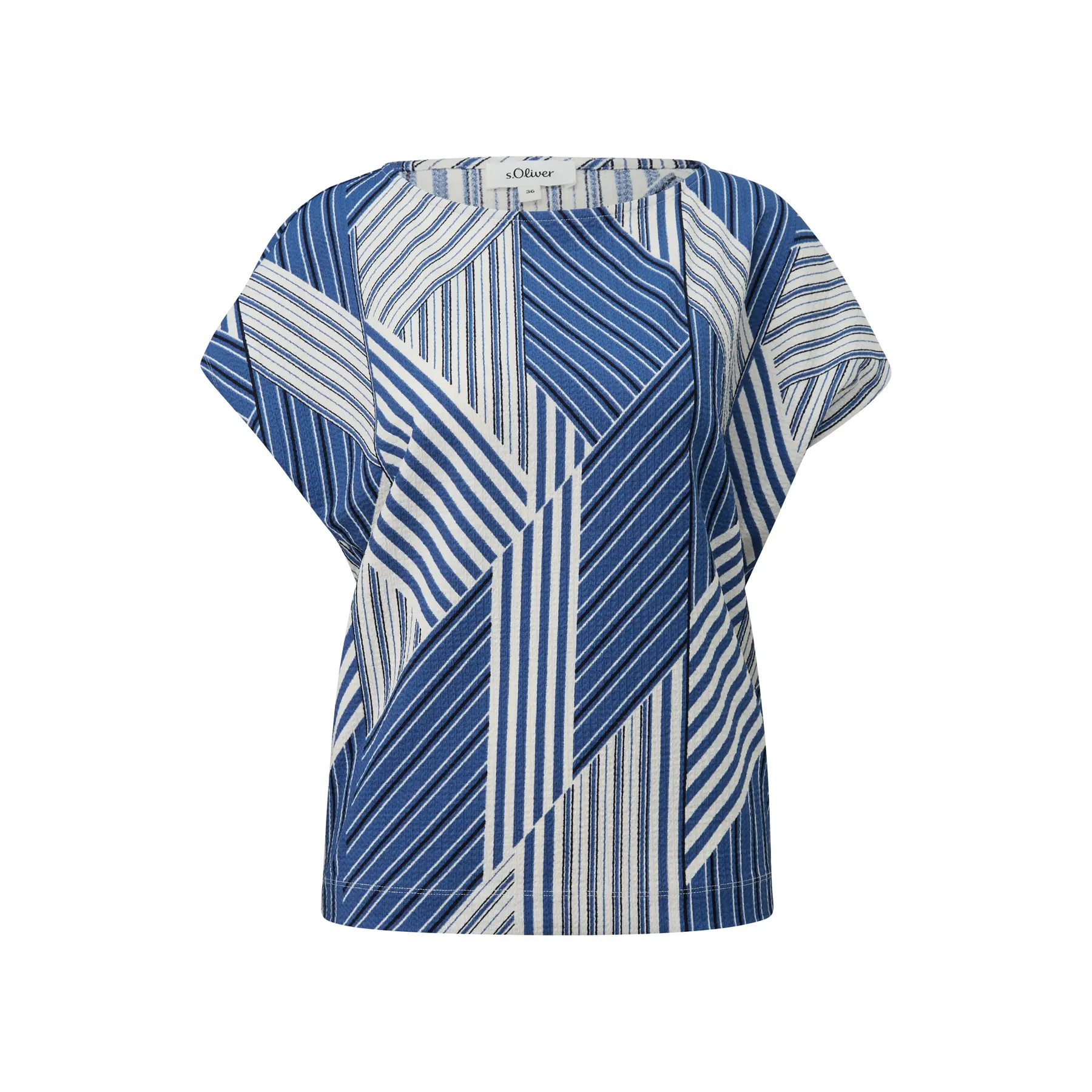Damen T-Shirt mit lockerem Schnitt und Allover-Print s.Oliver