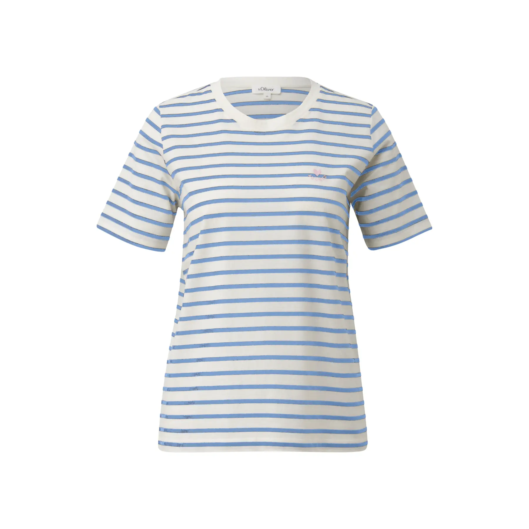 Gestreifter Jersey T-Shirt lässiger Schnitt Damen s.Oliver