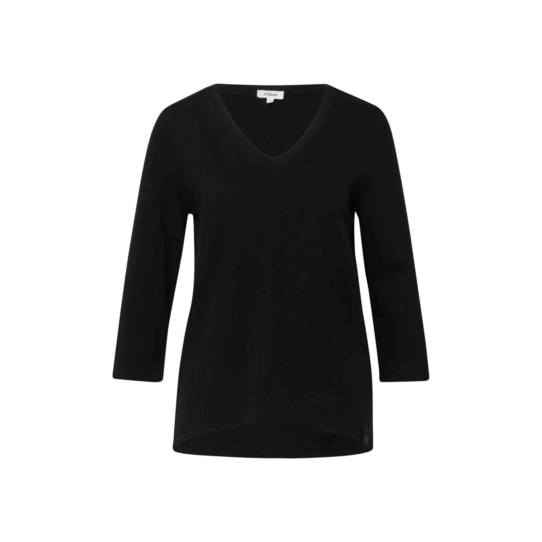 Damen T-Shirt aus Jersey mit 3/4-Ärmeln und V-Ausschnitt s.Oliver