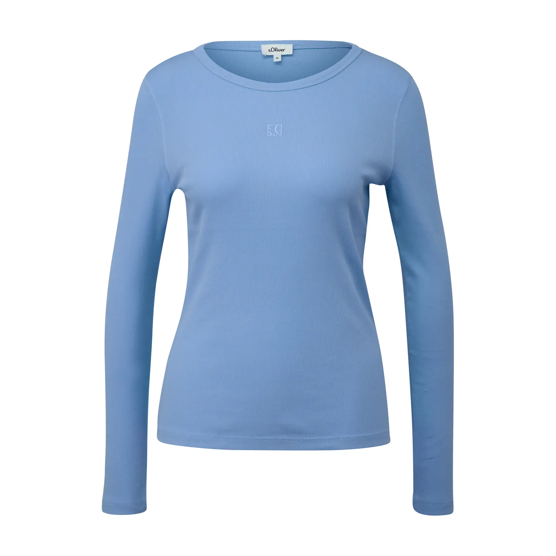 Damen Slim Fit Langarmshirt aus weichem Jersey s.Oliver