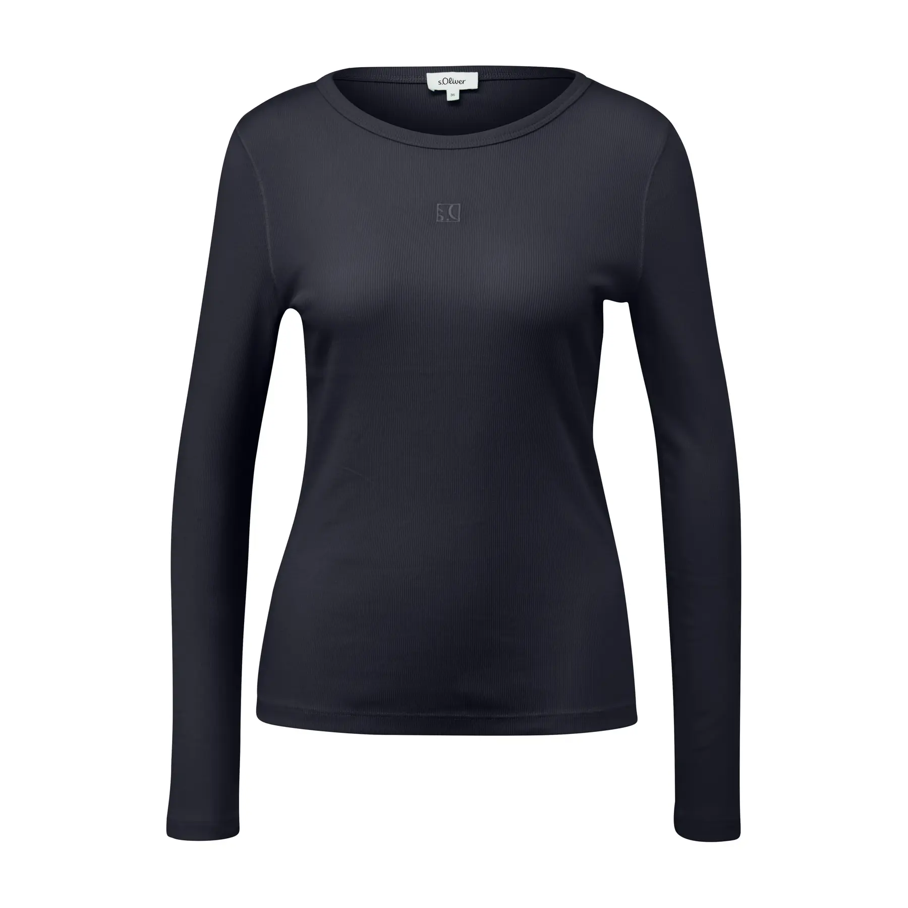Damen Slim Fit Langarmshirt aus weichem Jersey s.Oliver
