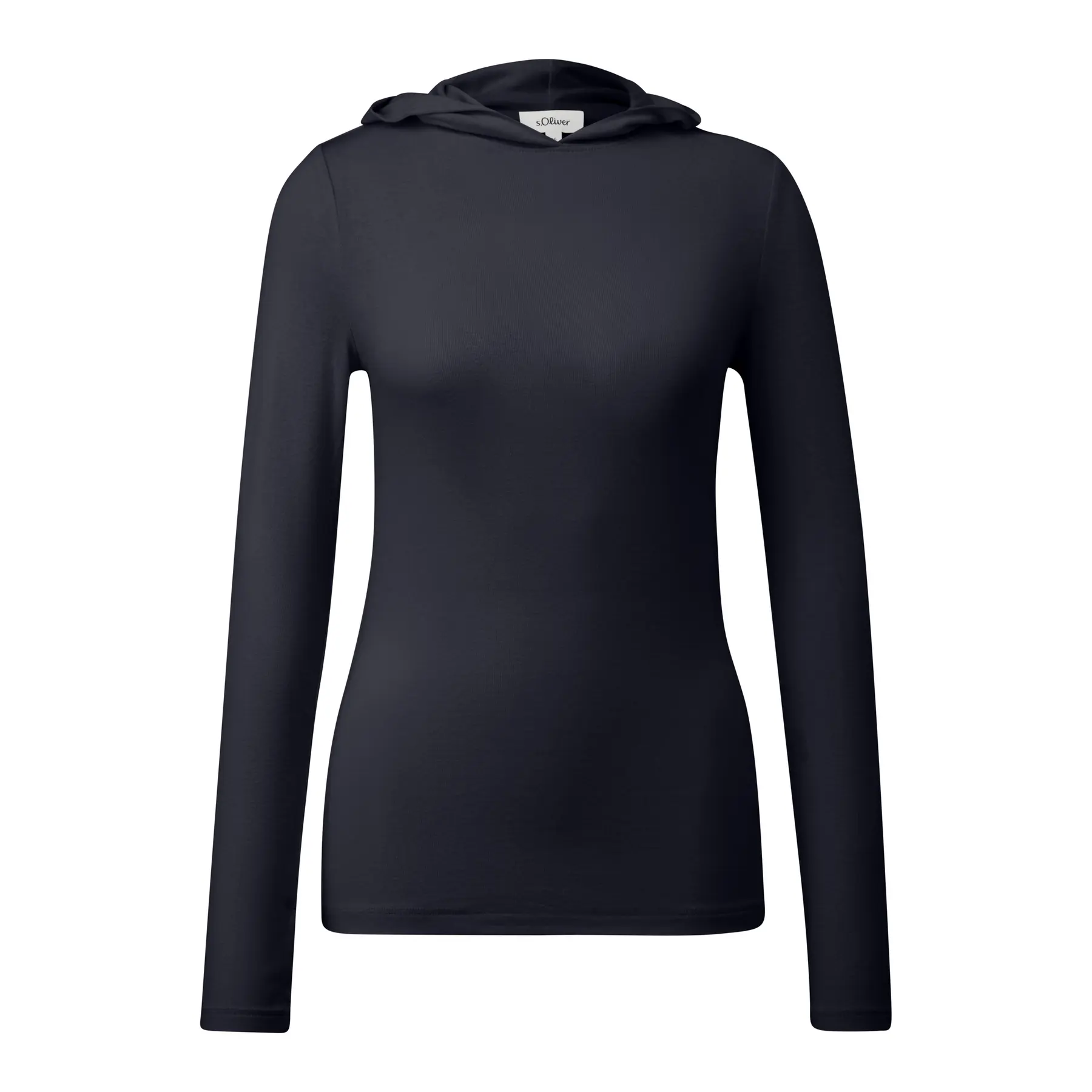 Damen Slim-Fit Hoodie aus weichem Jersey s.Oliver
