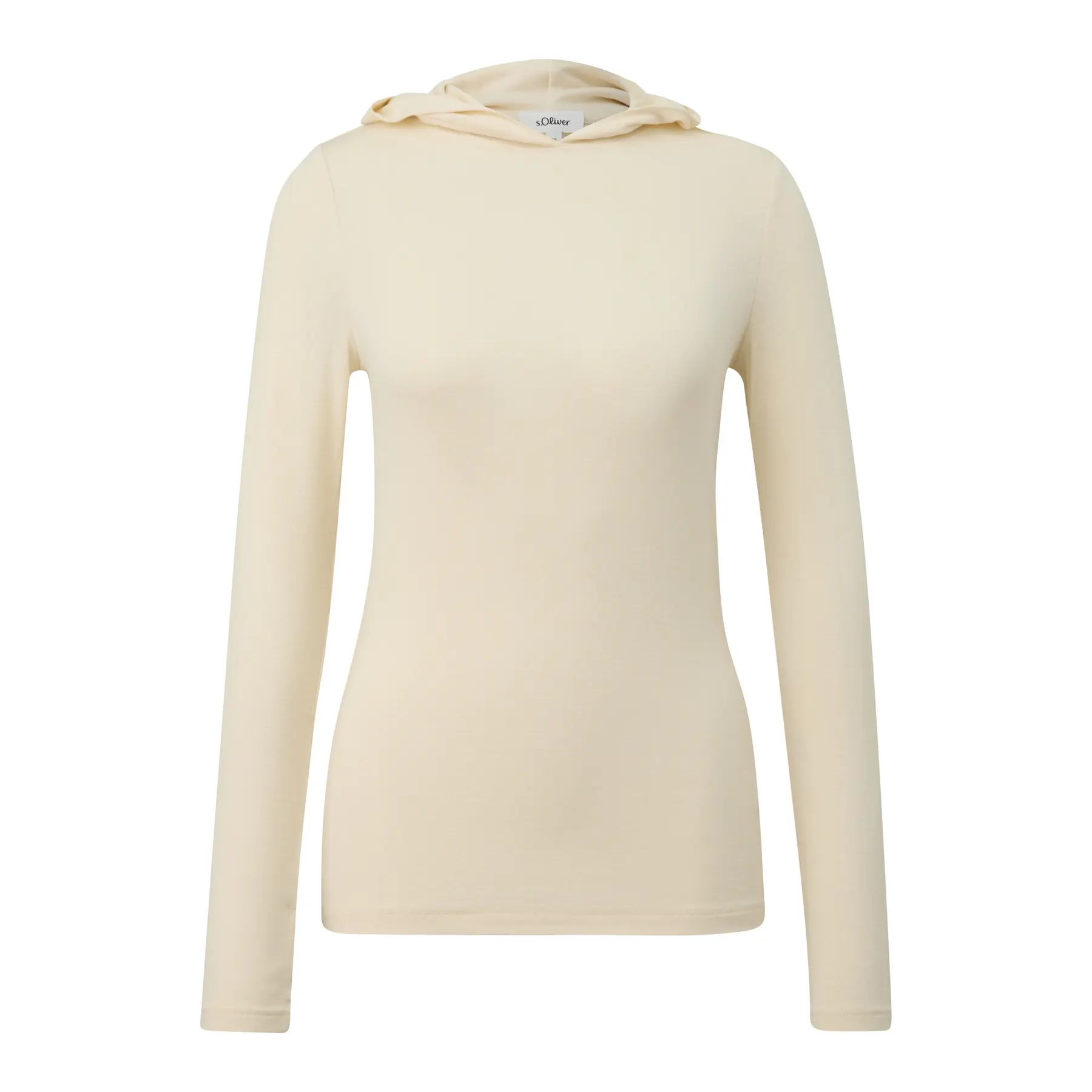 Damen Slim-Fit Hoodie aus weichem Jersey s.Oliver