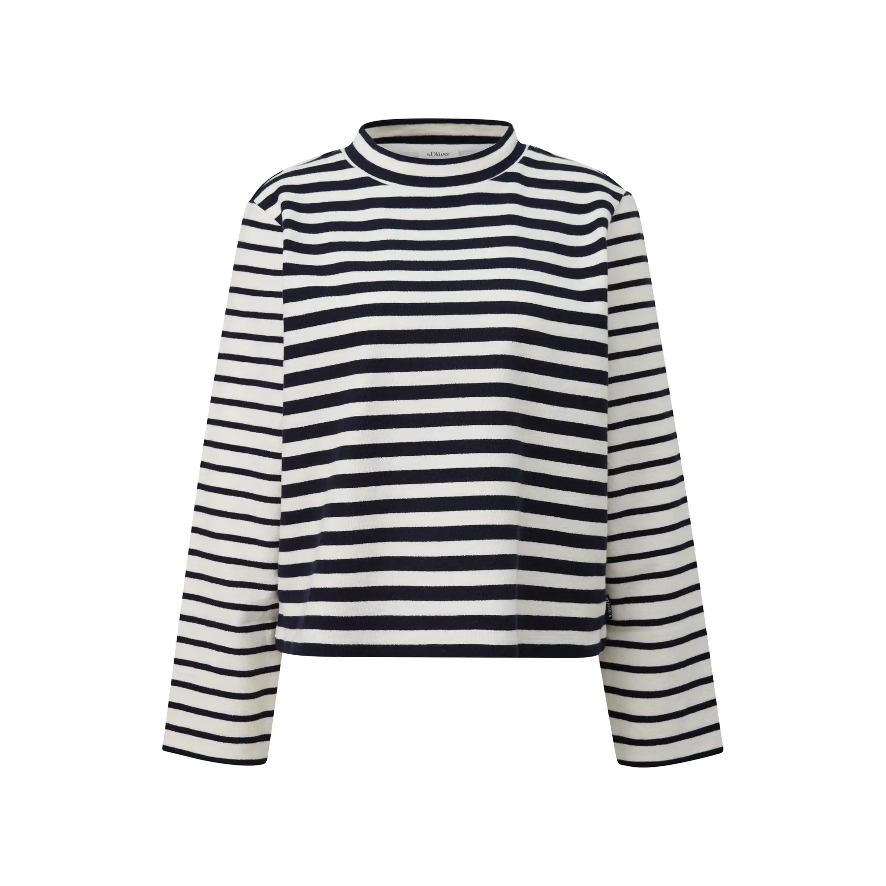 Gestreiftes Jersey-Sweatshirt mit Rundhalsausschnitt für Damen s.Oliver