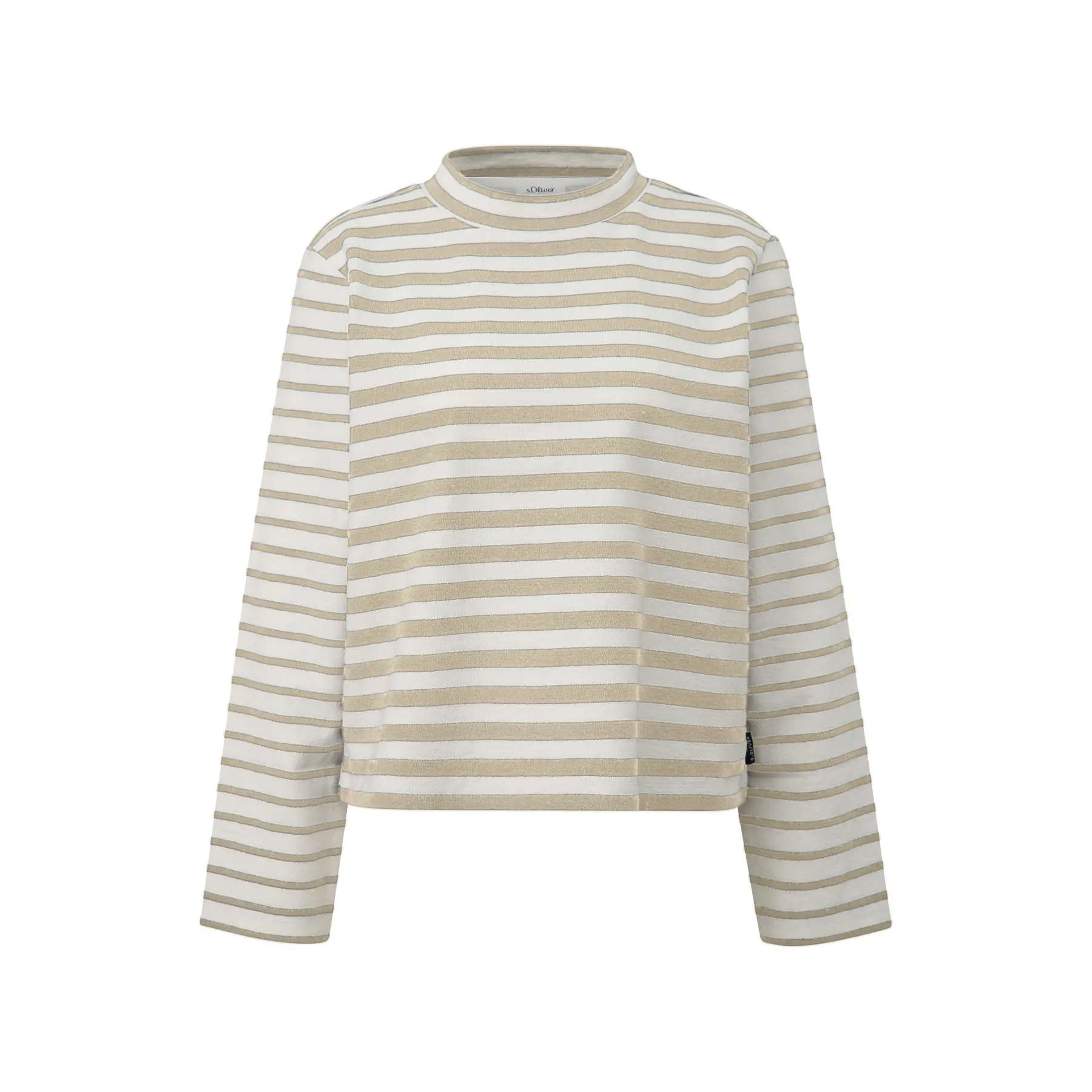 Gestreiftes Jersey-Sweatshirt mit Rundhalsausschnitt für Damen s.Oliver