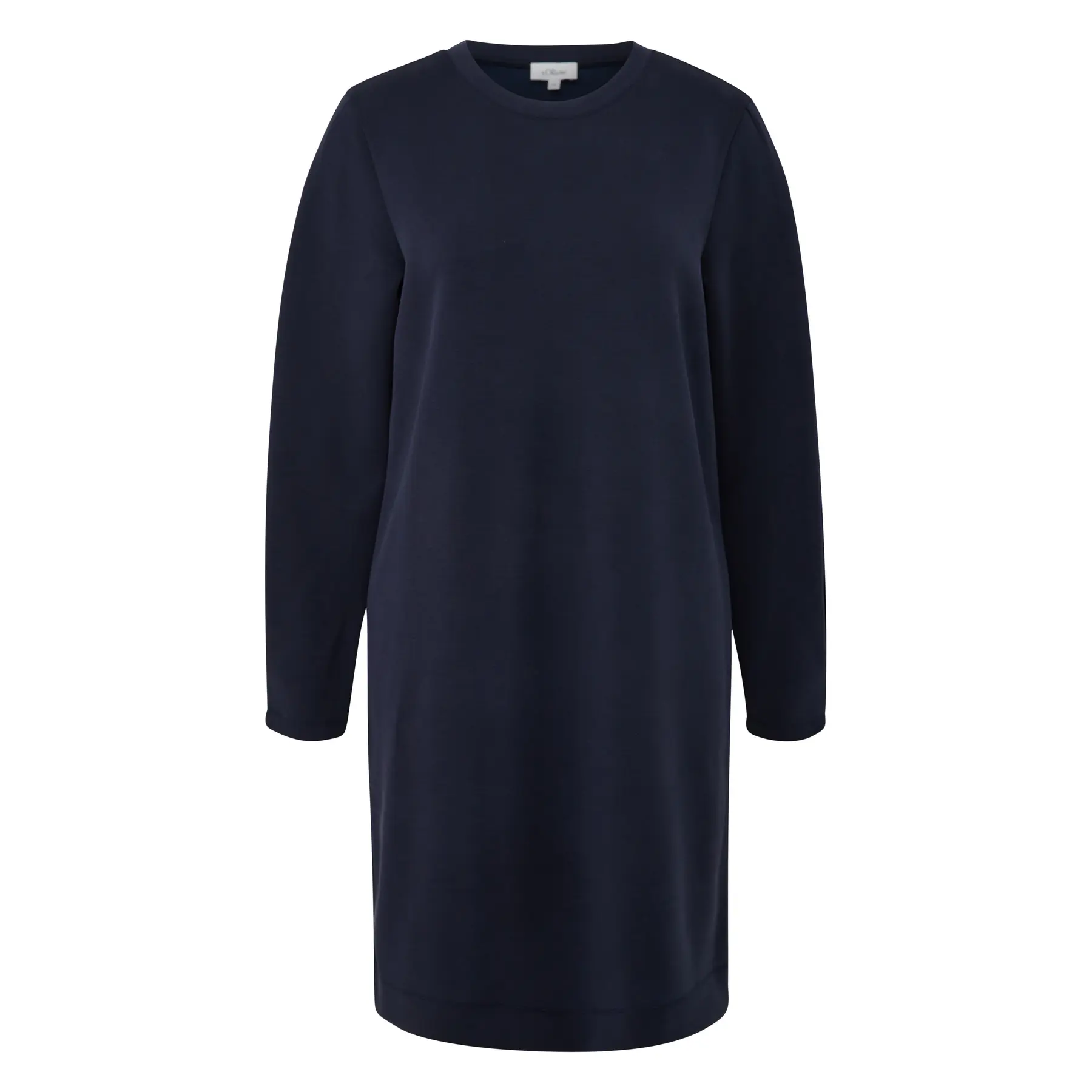Kurze Scubakleid mit Falten und Rundhalsausschnitt für Frauen s.Oliver