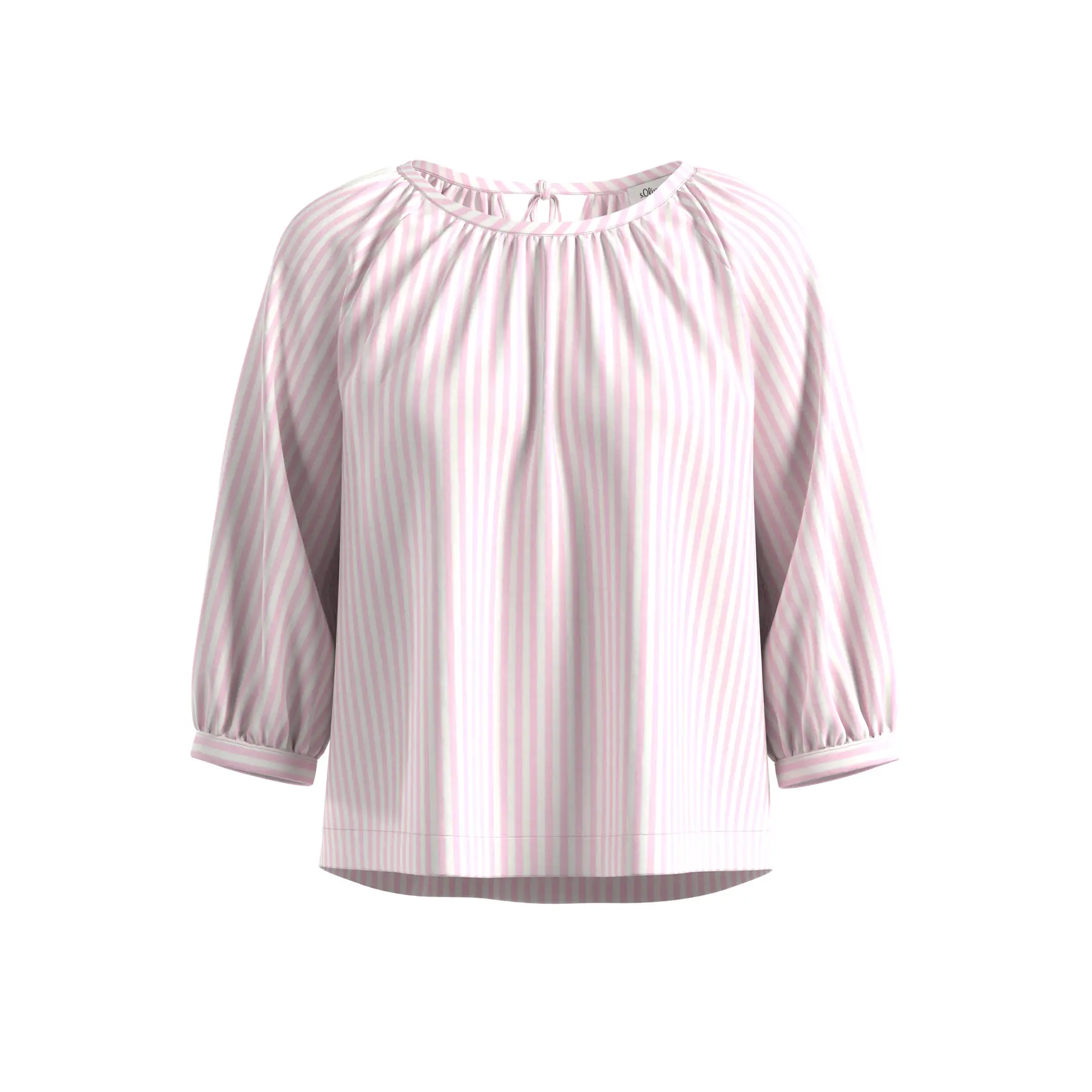 Bluse aus Baumwoll-Viscose-Mix mit Raffung Damen s.Oliver