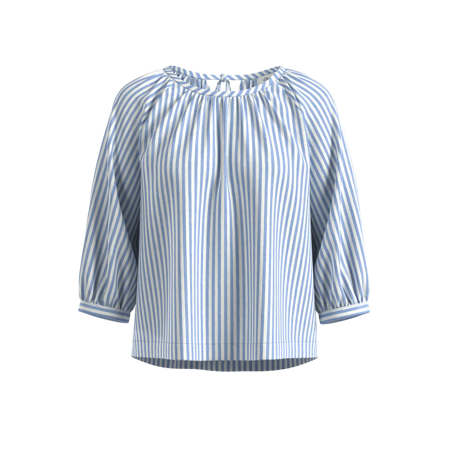 Bluse aus Baumwoll-Viscose-Mix mit Raffung Damen s.Oliver