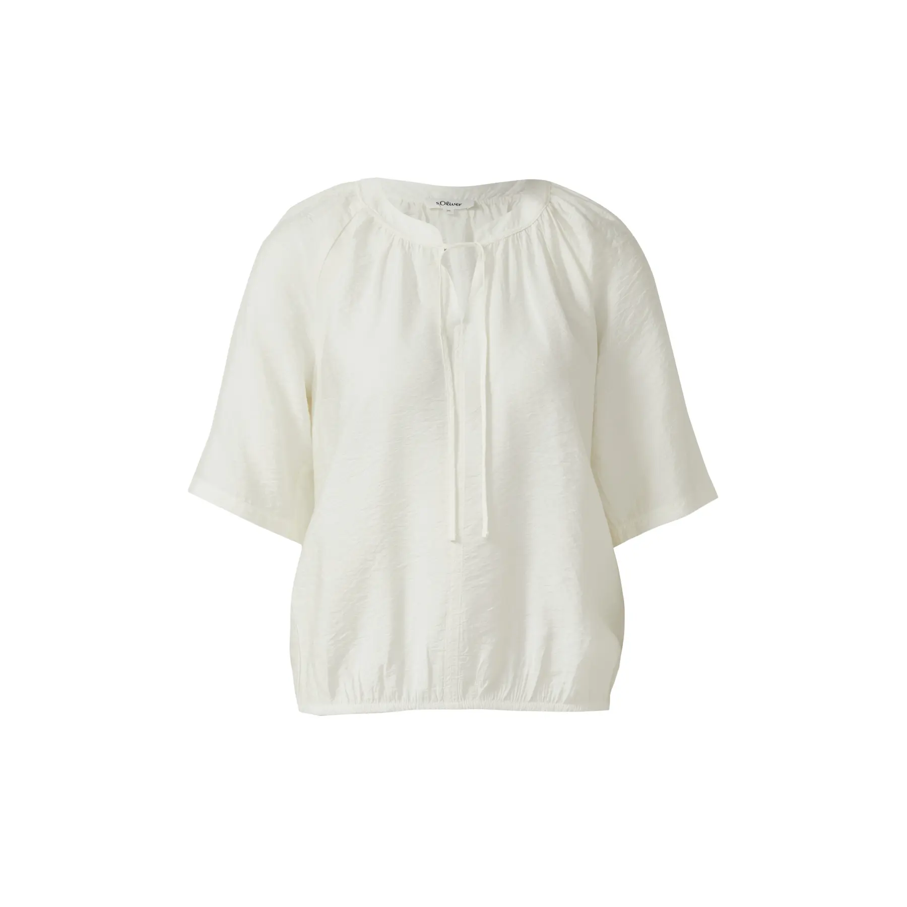 Fließende Viskosebluse mit Rüschen und Schleife Damen s.Oliver