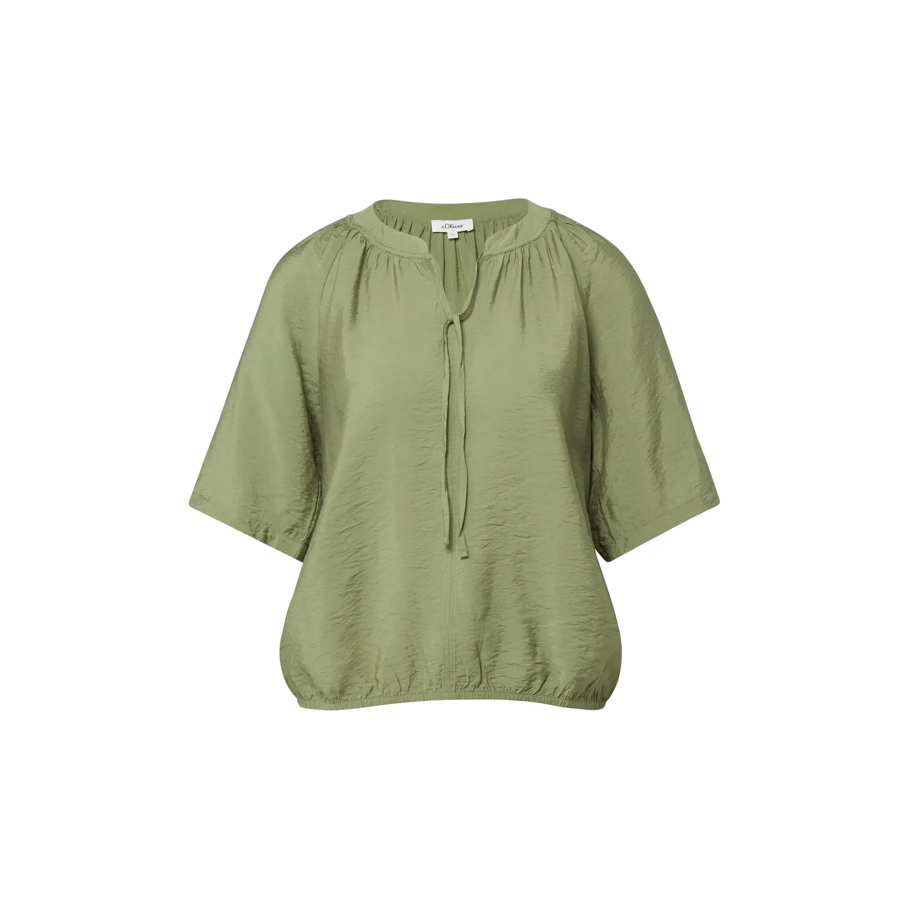 Fließende Viskosebluse mit Rüschen und Schleife Damen s.Oliver