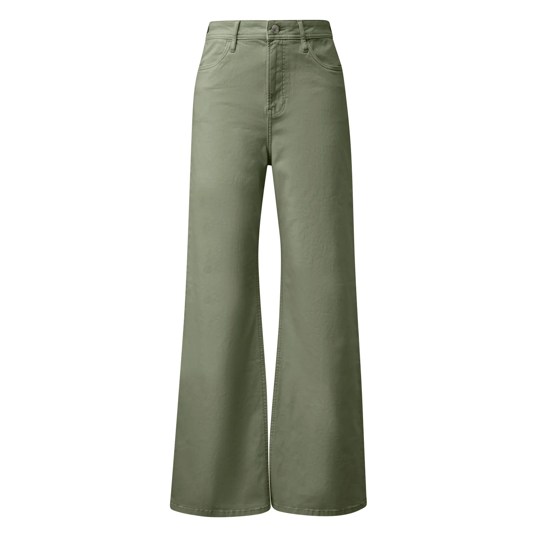 Damen Jeans Wide Leg Regular Fit Weite Beine Nachfärbung s.Oliver