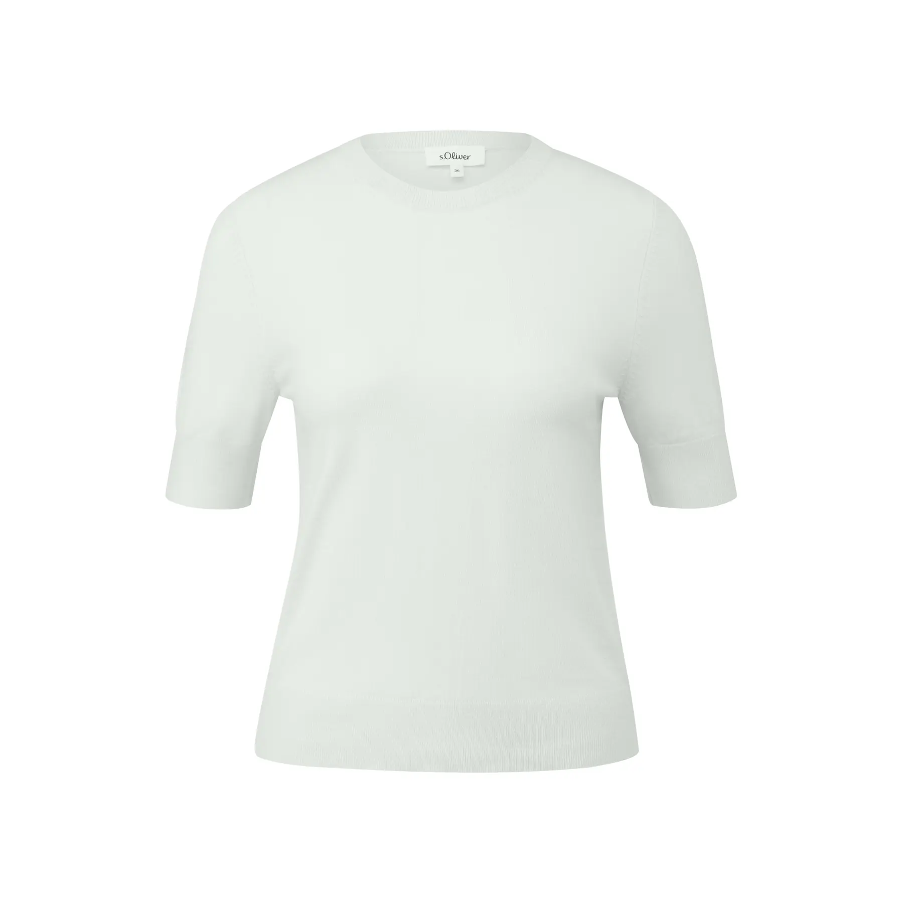 Kurzarm-Pullover aus Mischviskose für Damen s.Oliver