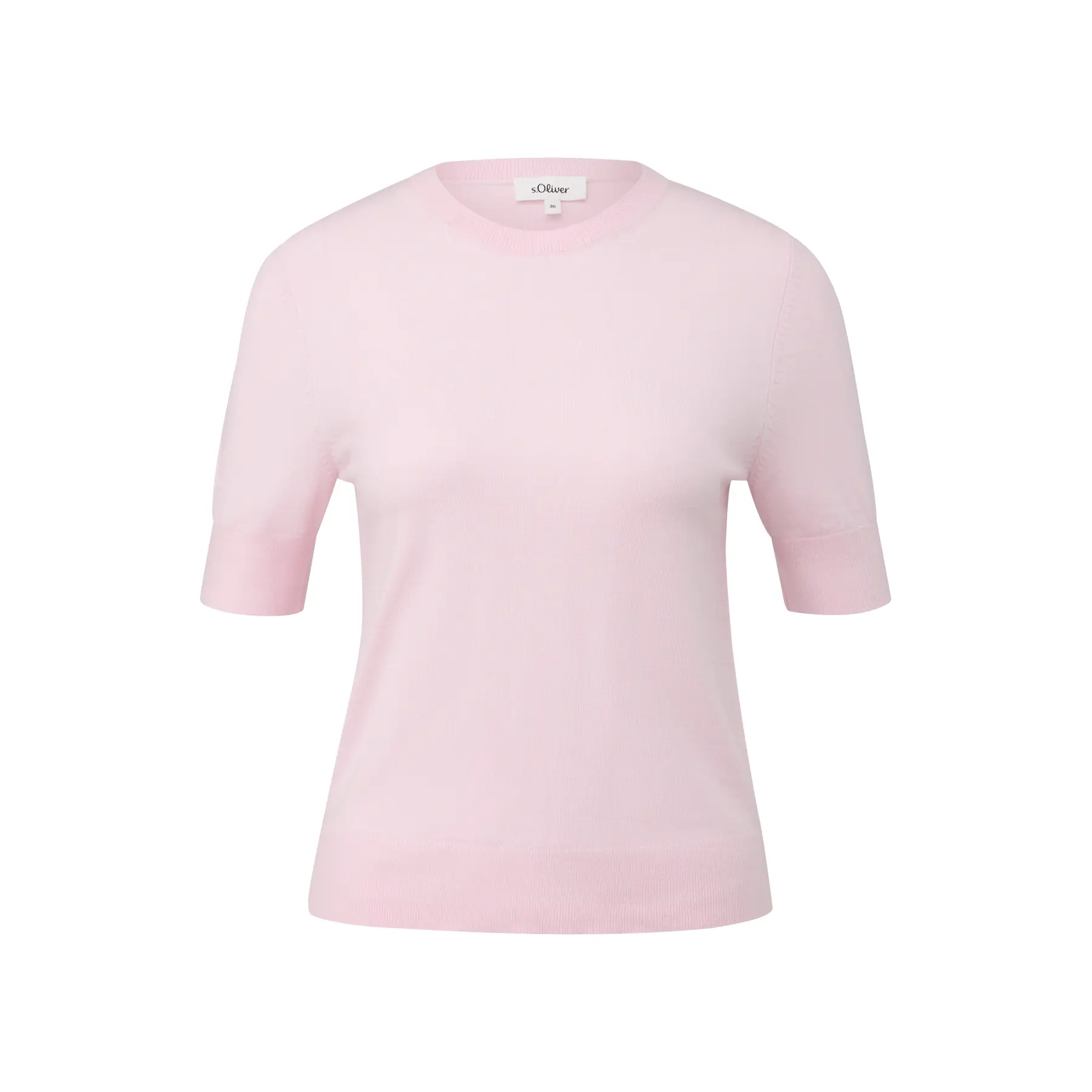 Kurzarm-Pullover aus Mischviskose für Damen s.Oliver