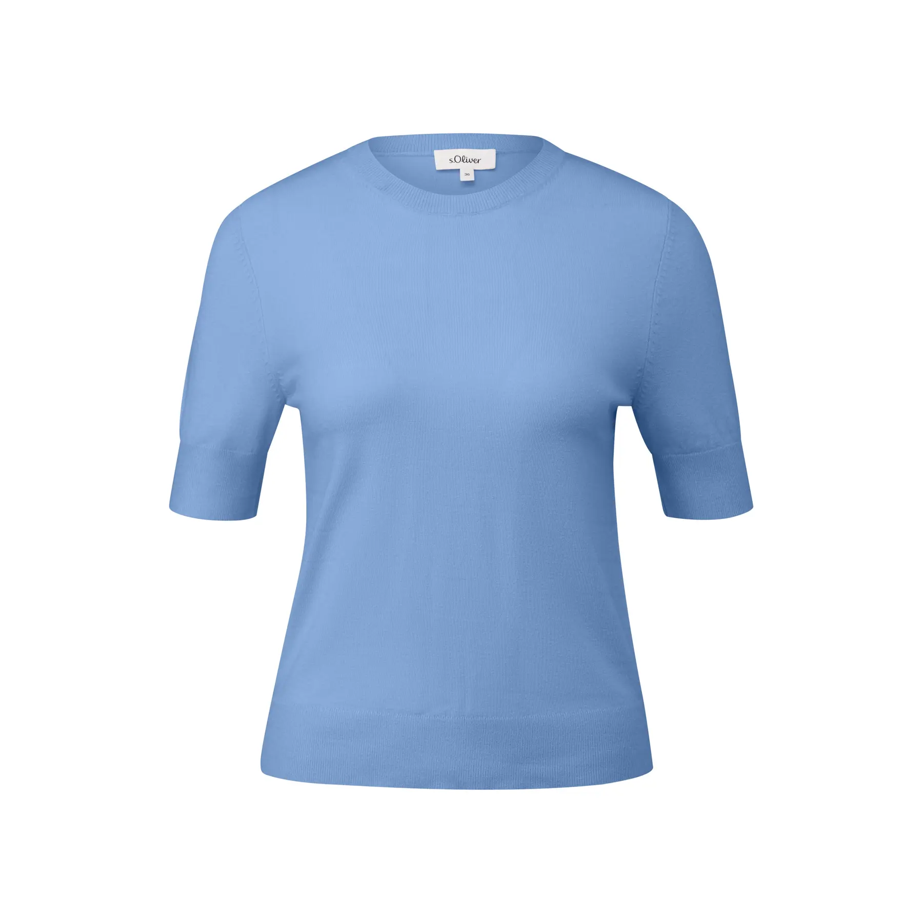 Kurzarm-Pullover aus Mischviskose für Damen s.Oliver