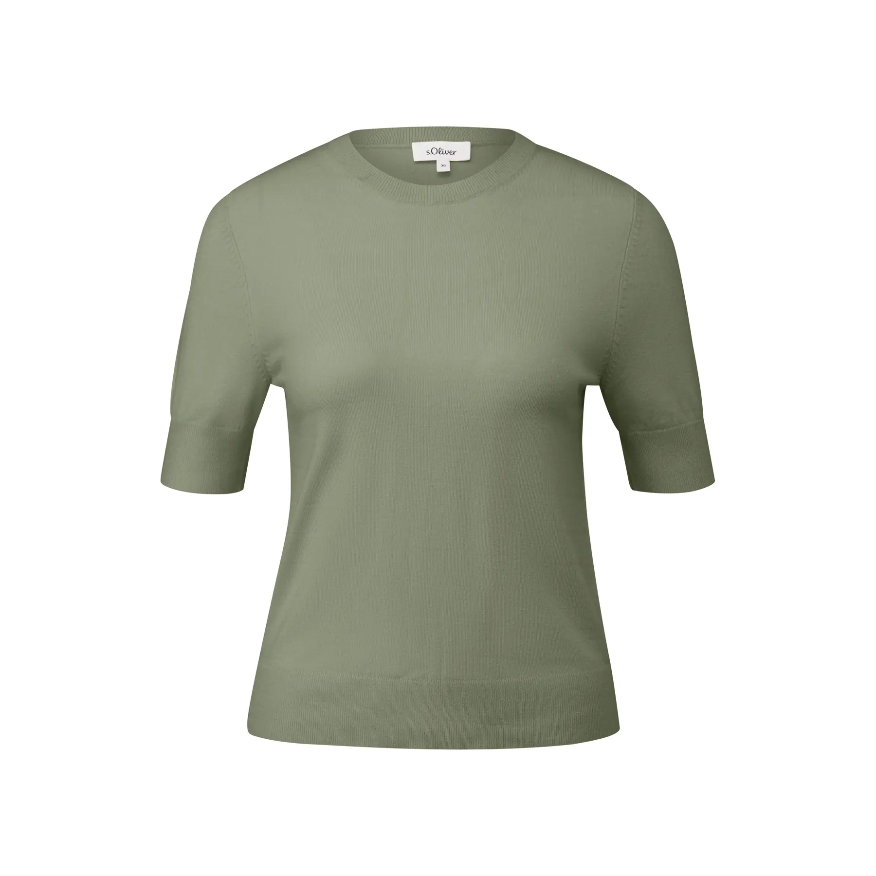 Kurzarm-Pullover aus Mischviskose für Damen s.Oliver