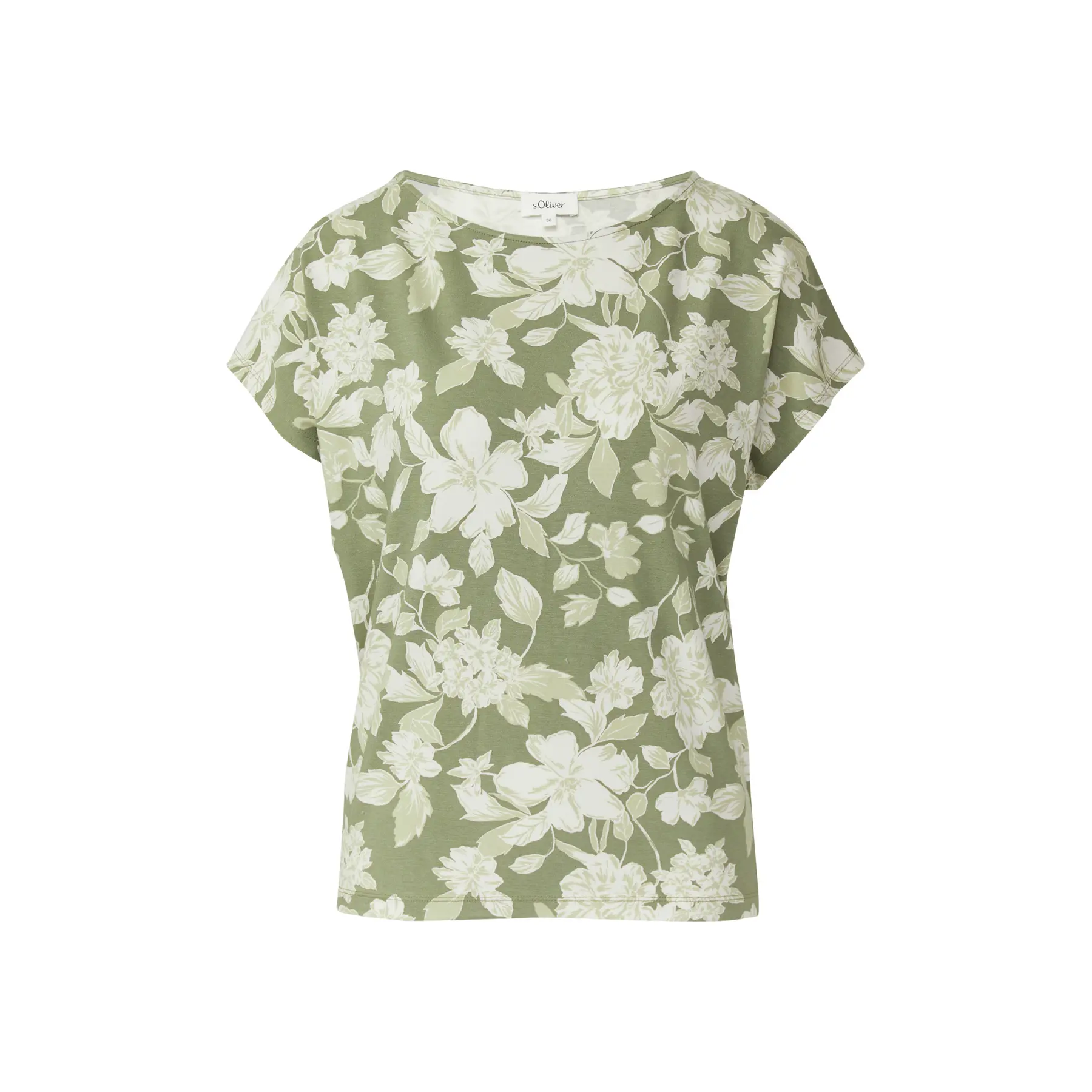 T-Shirt mit Allover-Druck lockere Passform Damen s.Oliver