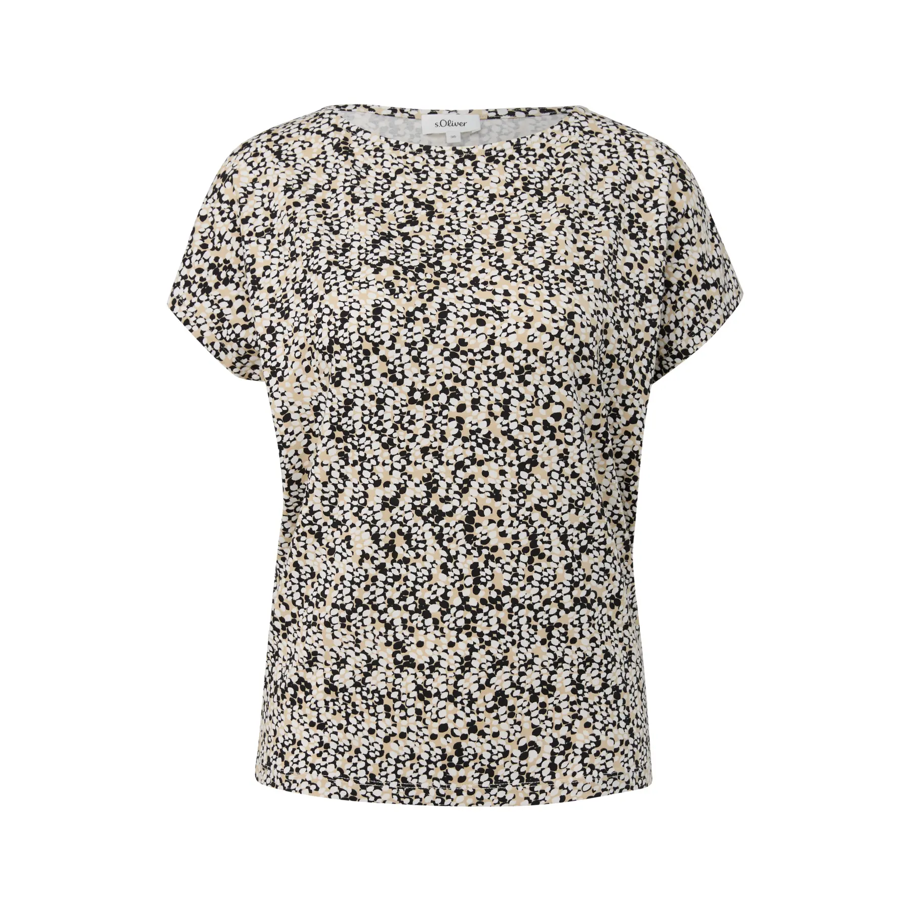 T-Shirt mit Allover-Druck lockere Passform Damen s.Oliver