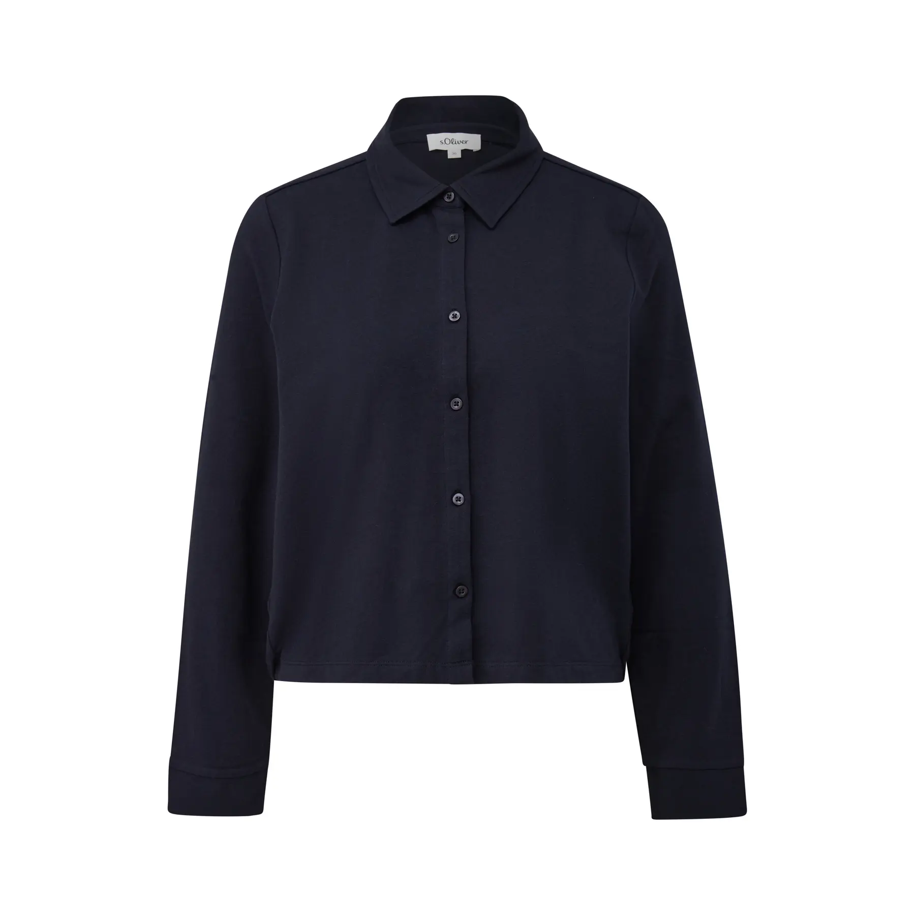 Cropped Bluse mit elastischem Saum für Frauen s.Oliver
