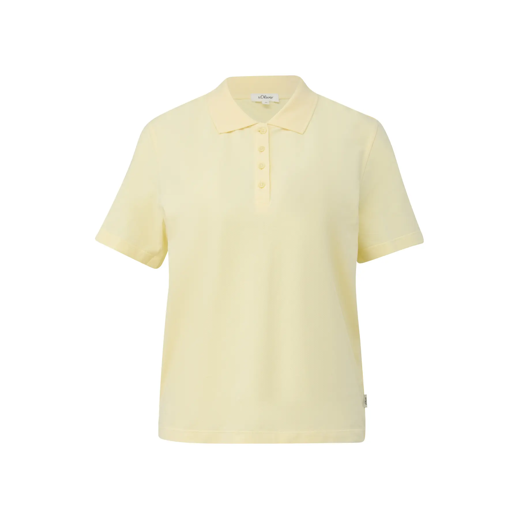 Damen-Polo aus weicher Baumwoll-Mischung mit Piqué-Struktur s.Oliver
