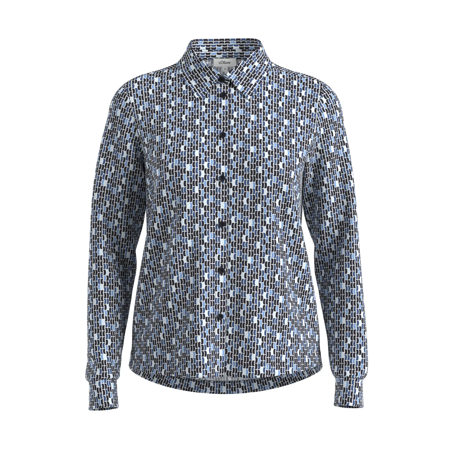 Damenbluse aus Jersey mit Allover-Muster s.Oliver
