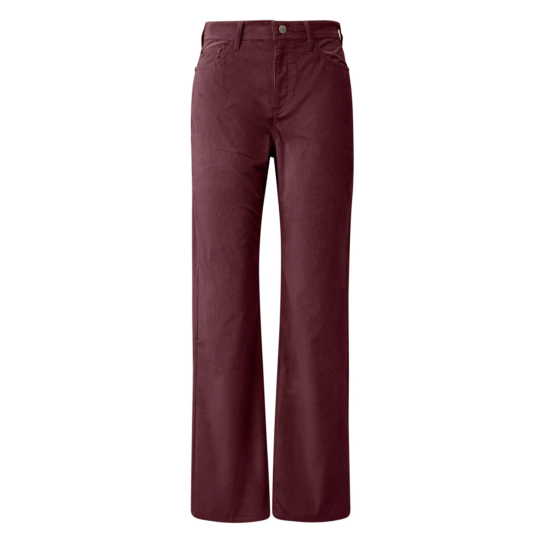 Pantaloni in velluto a coste elasticizzati a 5 tasche donna
