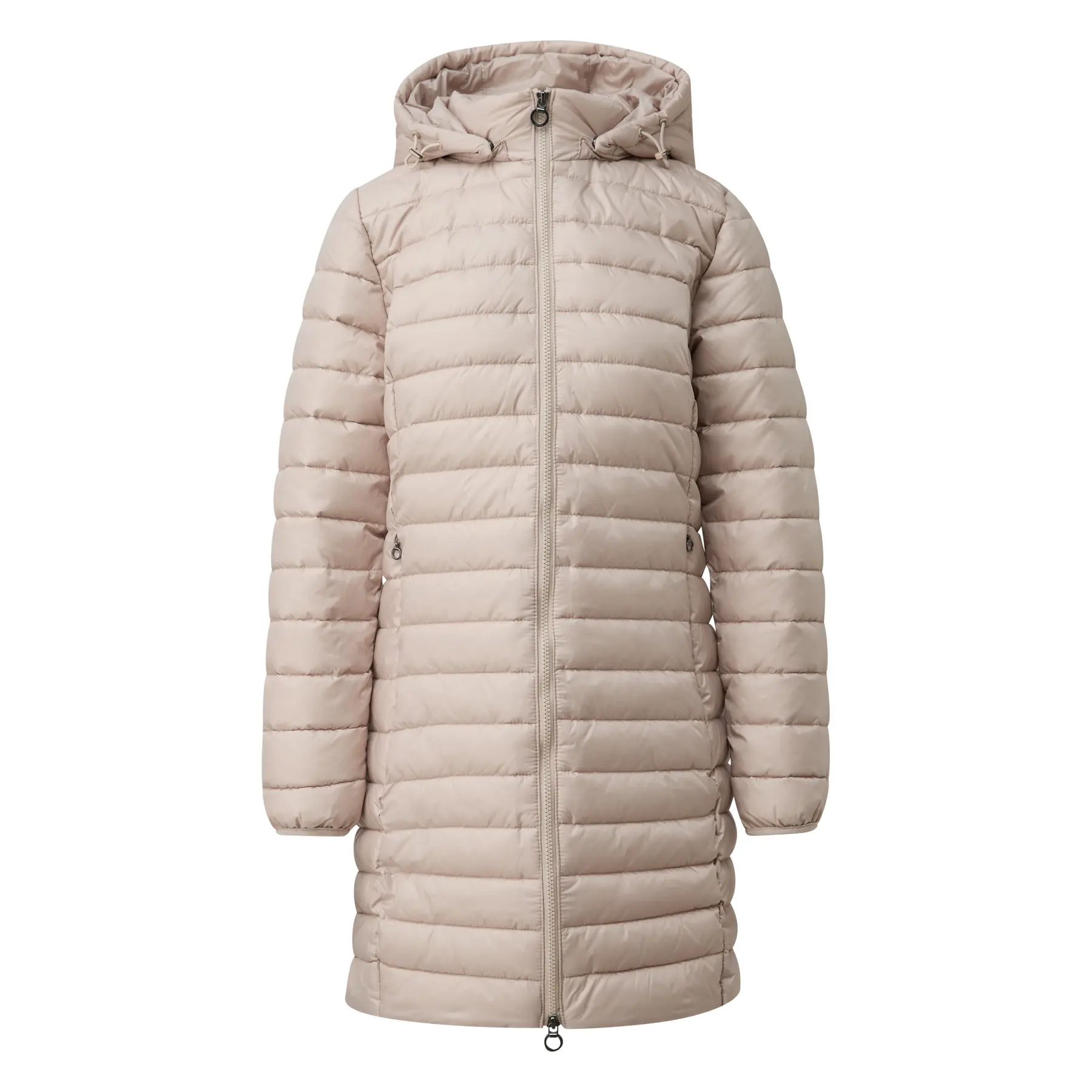 Giacca leggera con zip bidirezionale e cappuccio removibile donna