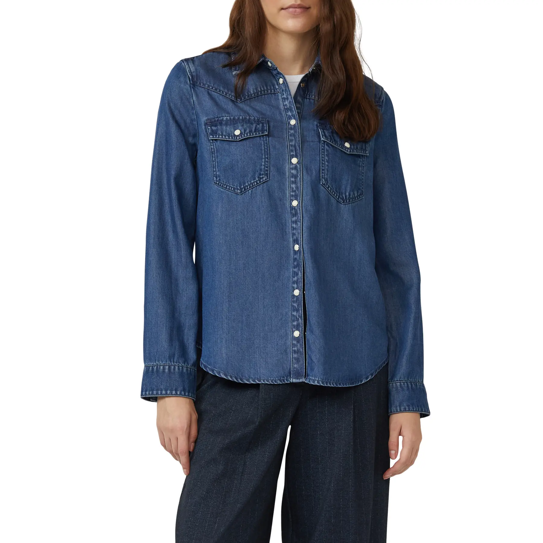 Seidige Denimbluse für Damen s.Oliver