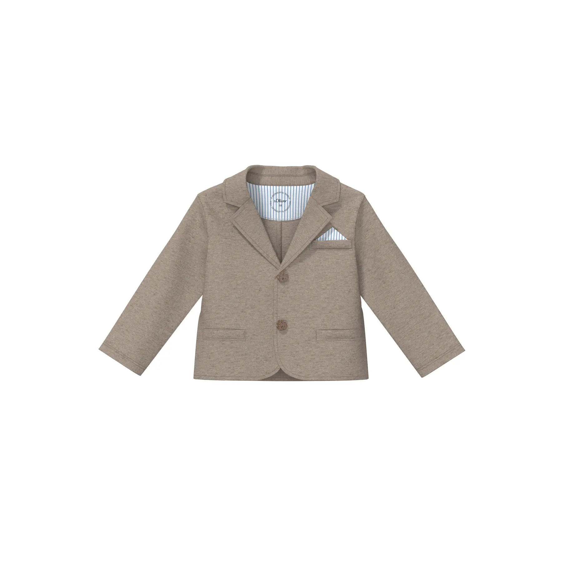 Blazer en sweat avec patte de boutonnage bébé s.Oliver Blazer en sweat avec patte de boutonnage bébé s.Oliver