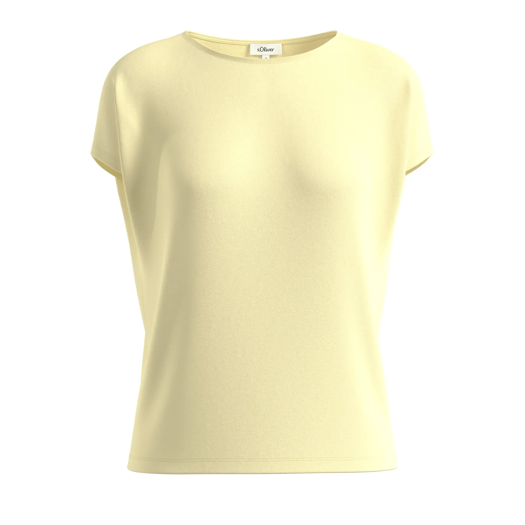 T-shirt morbido in viscosa mista con spalle scese donna