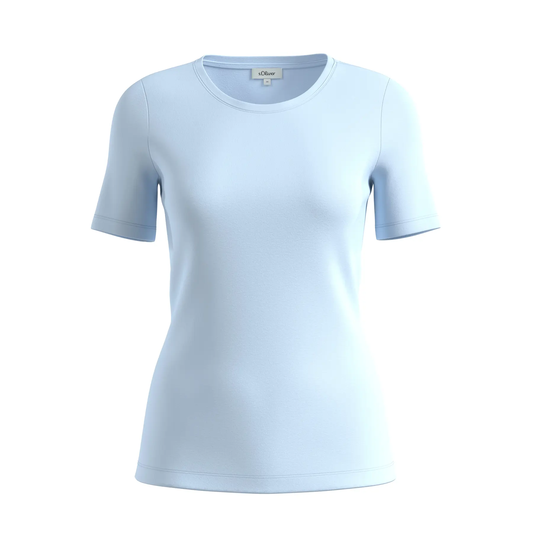 Damen T-Shirt aus weichem Interlock-Jersey s.Oliver