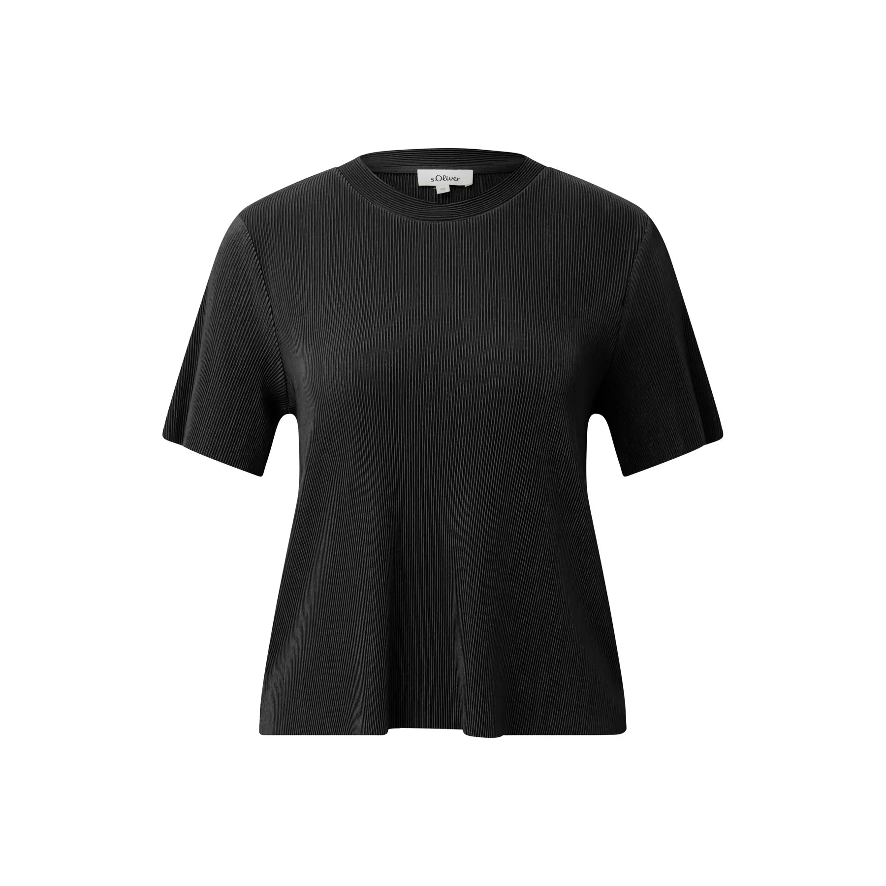 Falt-T-Shirt aus Jersey mit Rundhals für Damen s.Oliver