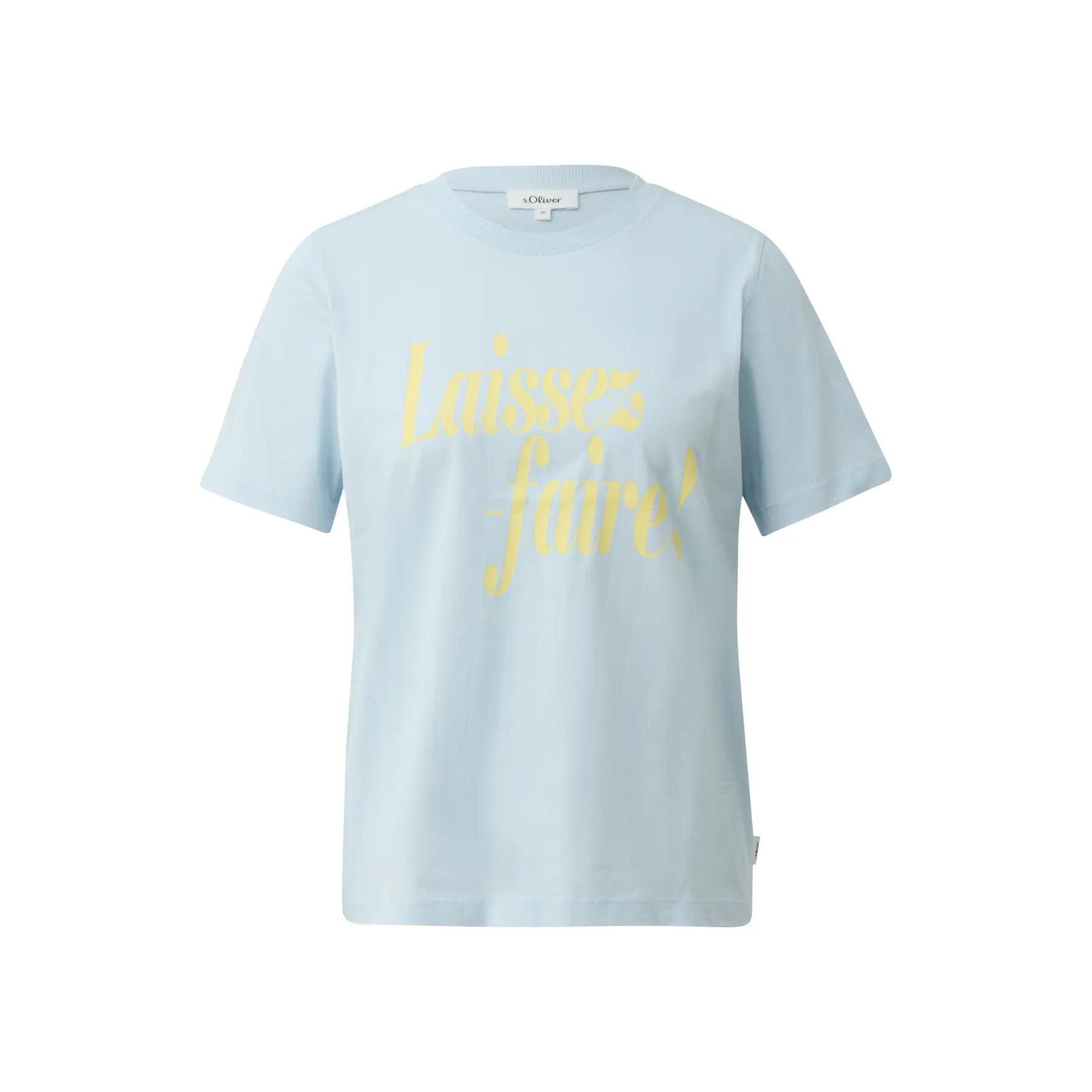 Damen T-Shirt aus Jersey mit Frontdruck und Logo-Detail s.Oliver