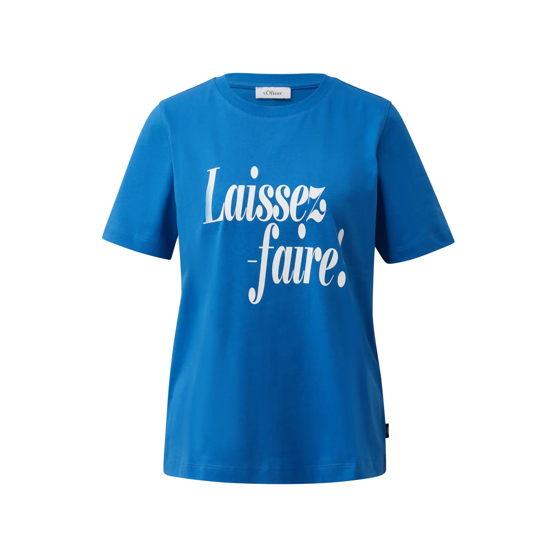 Damen T-Shirt aus Jersey mit Frontdruck und Logo-Detail s.Oliver