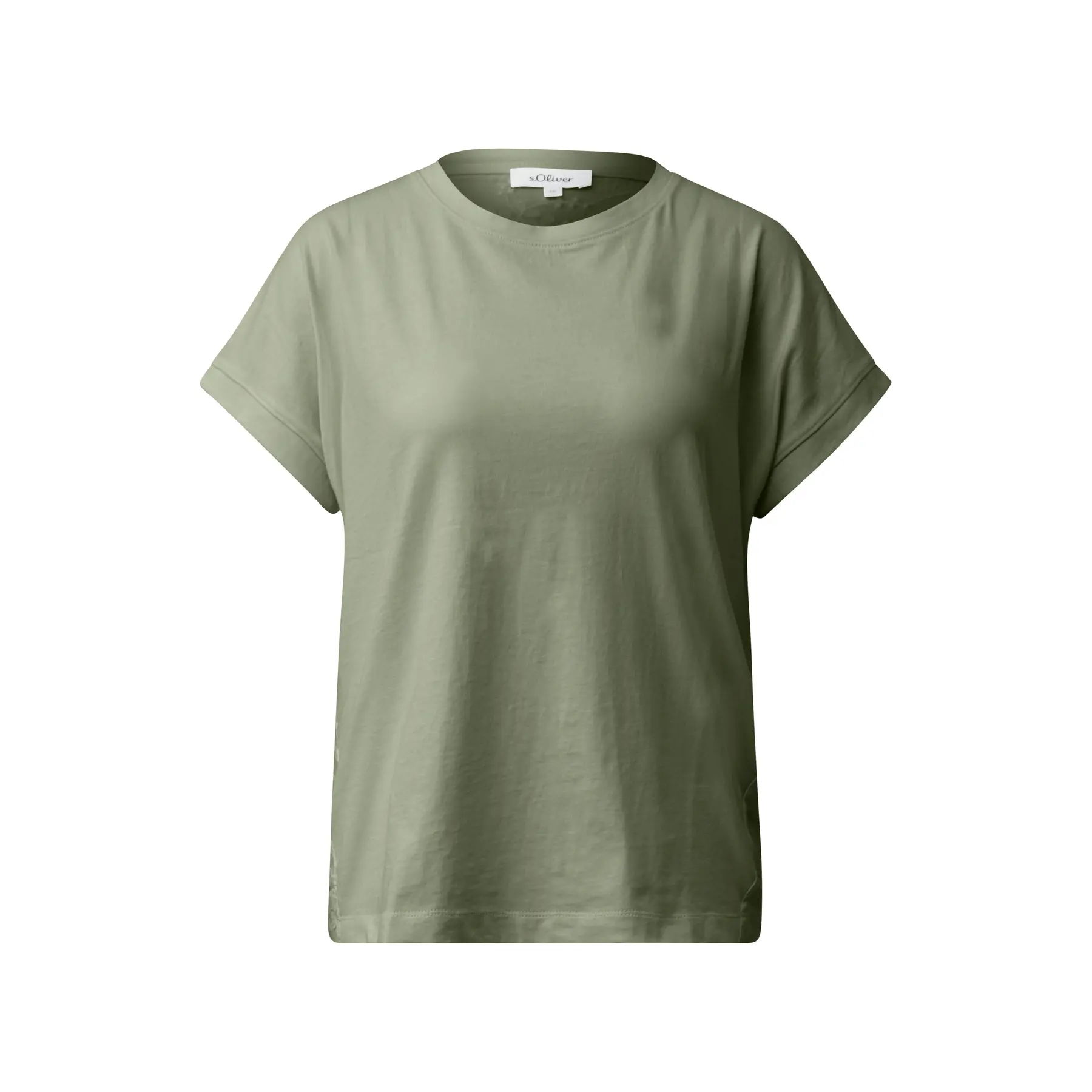 Damen T-Shirt aus Baumwolle mit englischer Stickerei s.Oliver
