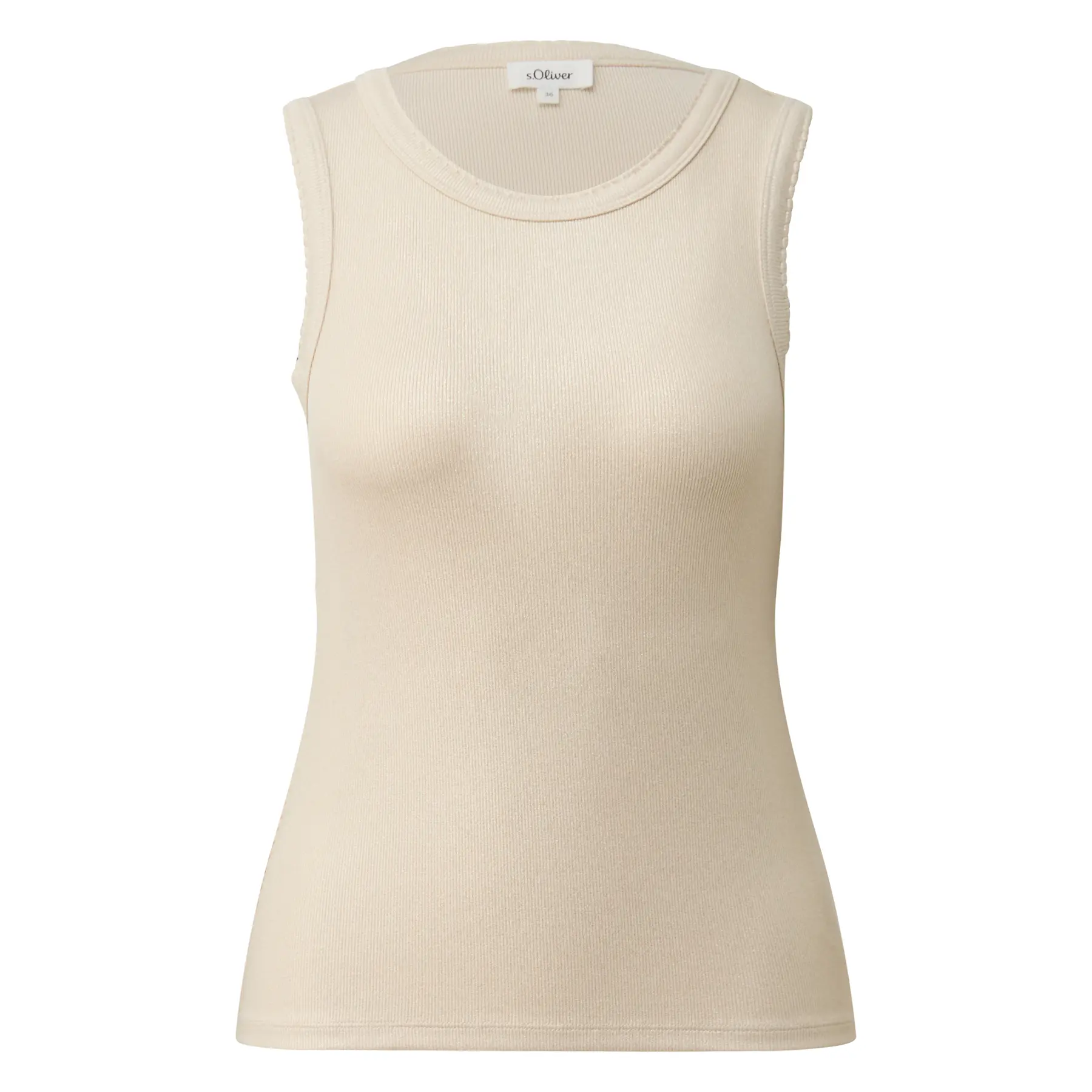 Ripp-Oberteil mit Spitze Damen s.Oliver