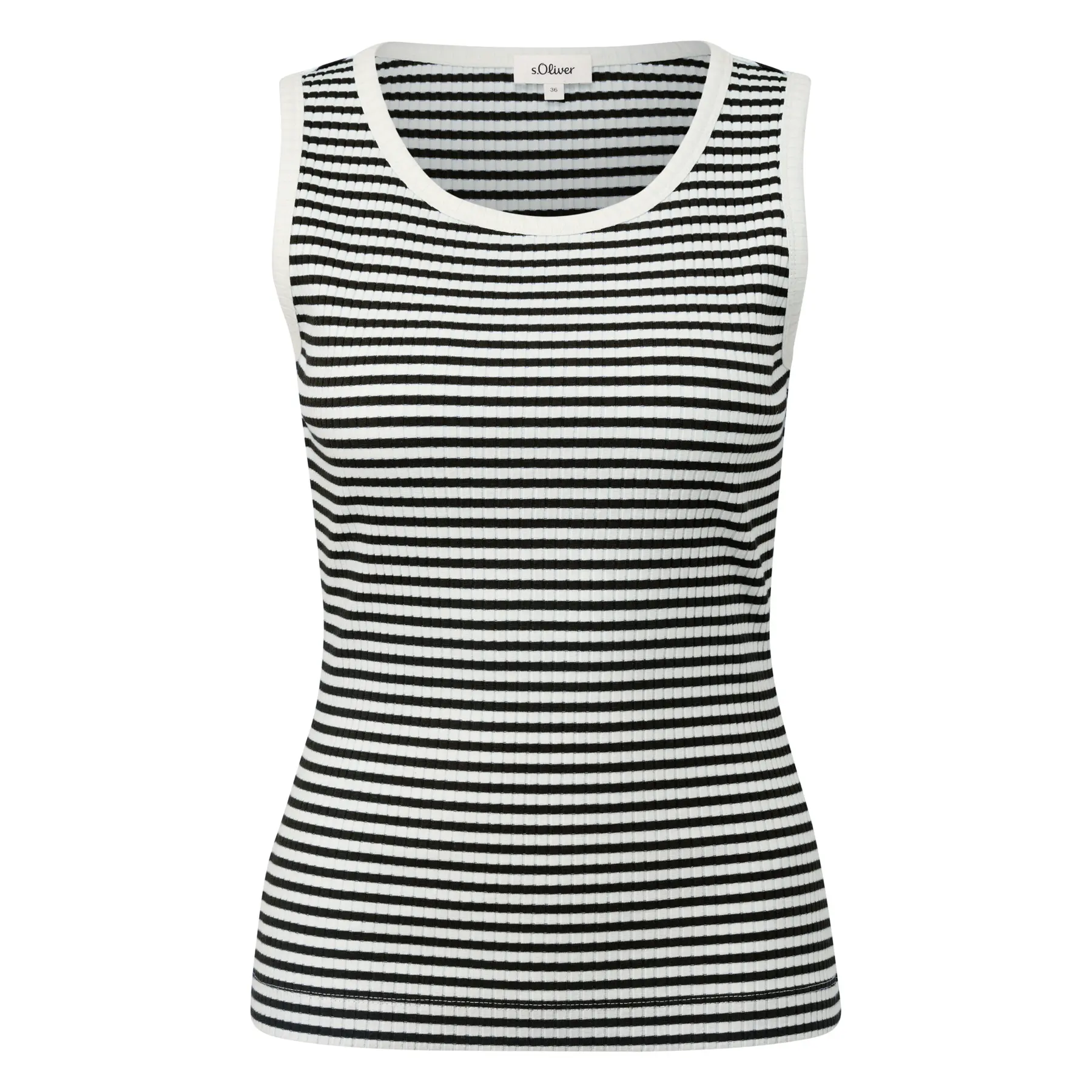 Damen gestreifte elastische Ripp-top s.Oliver