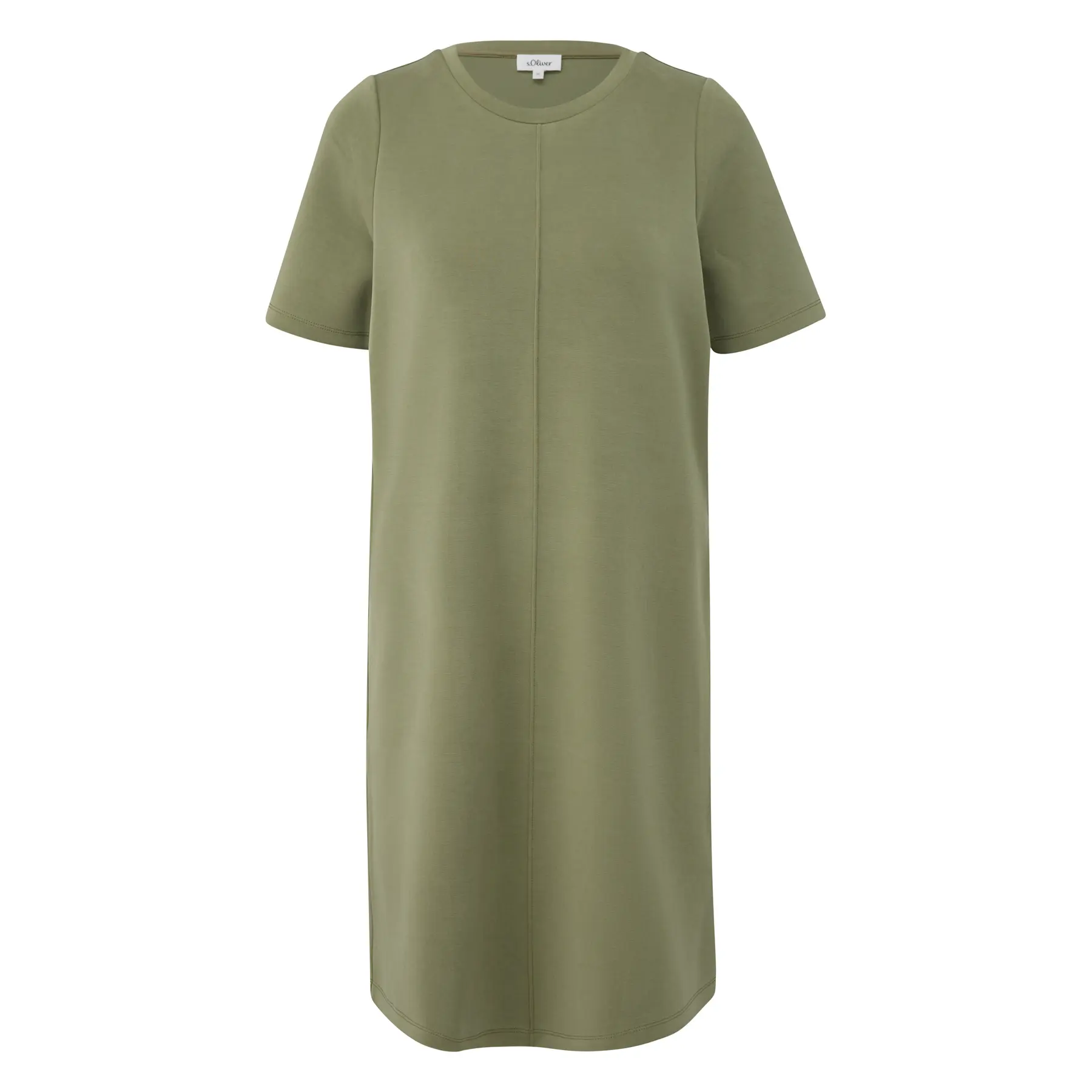 Damen Kleid aus gemischtem Modal mit Rippenstruktur und Rundhalsausschnitt s.Oliver