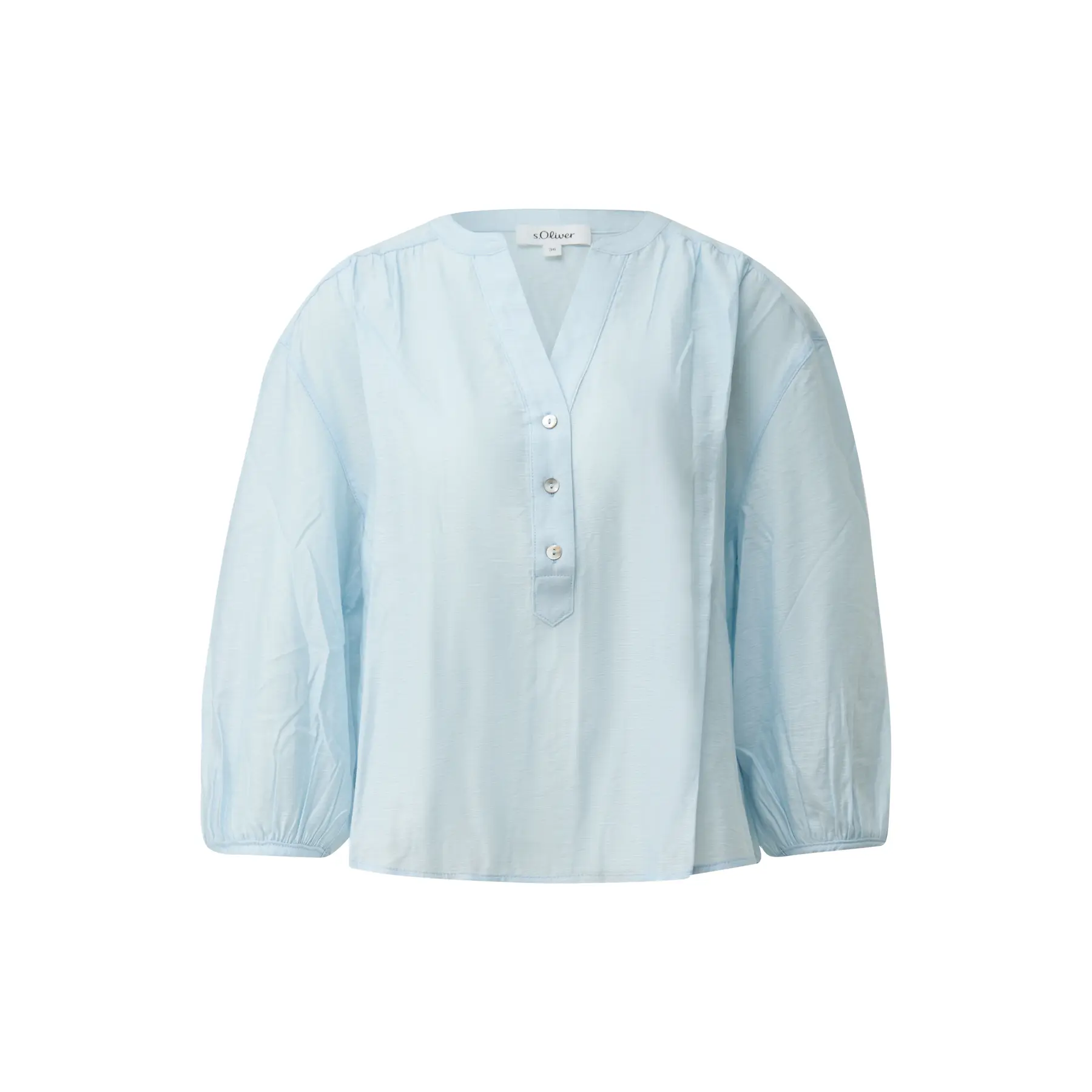Bluse aus gemischter Viskose mit Rüschen und V-Ausschnitt für Damen s.Oliver