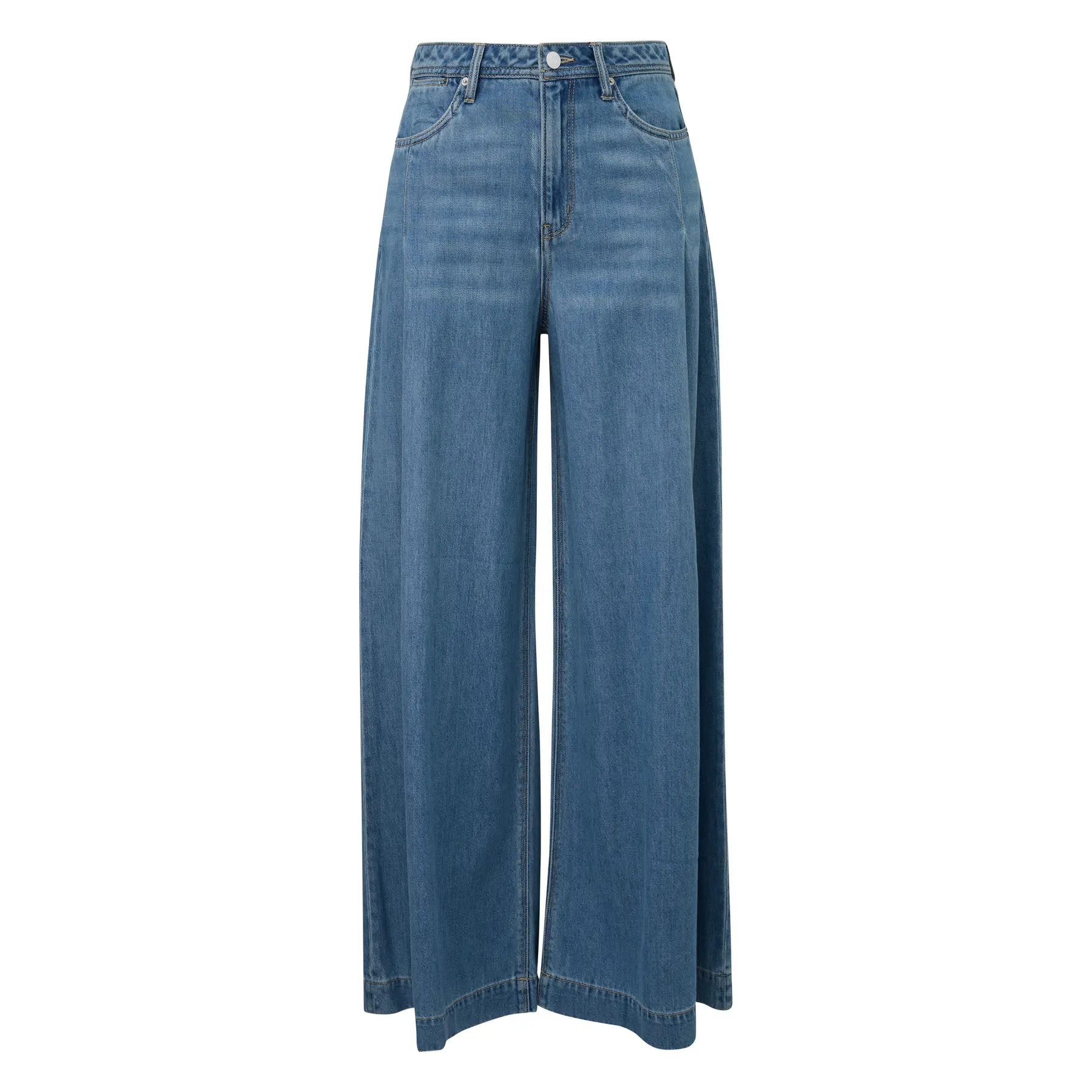 Jeans weit geschnitten normale Passform extra-weite Beine Lyocell-Mischung Damen s.Oliver