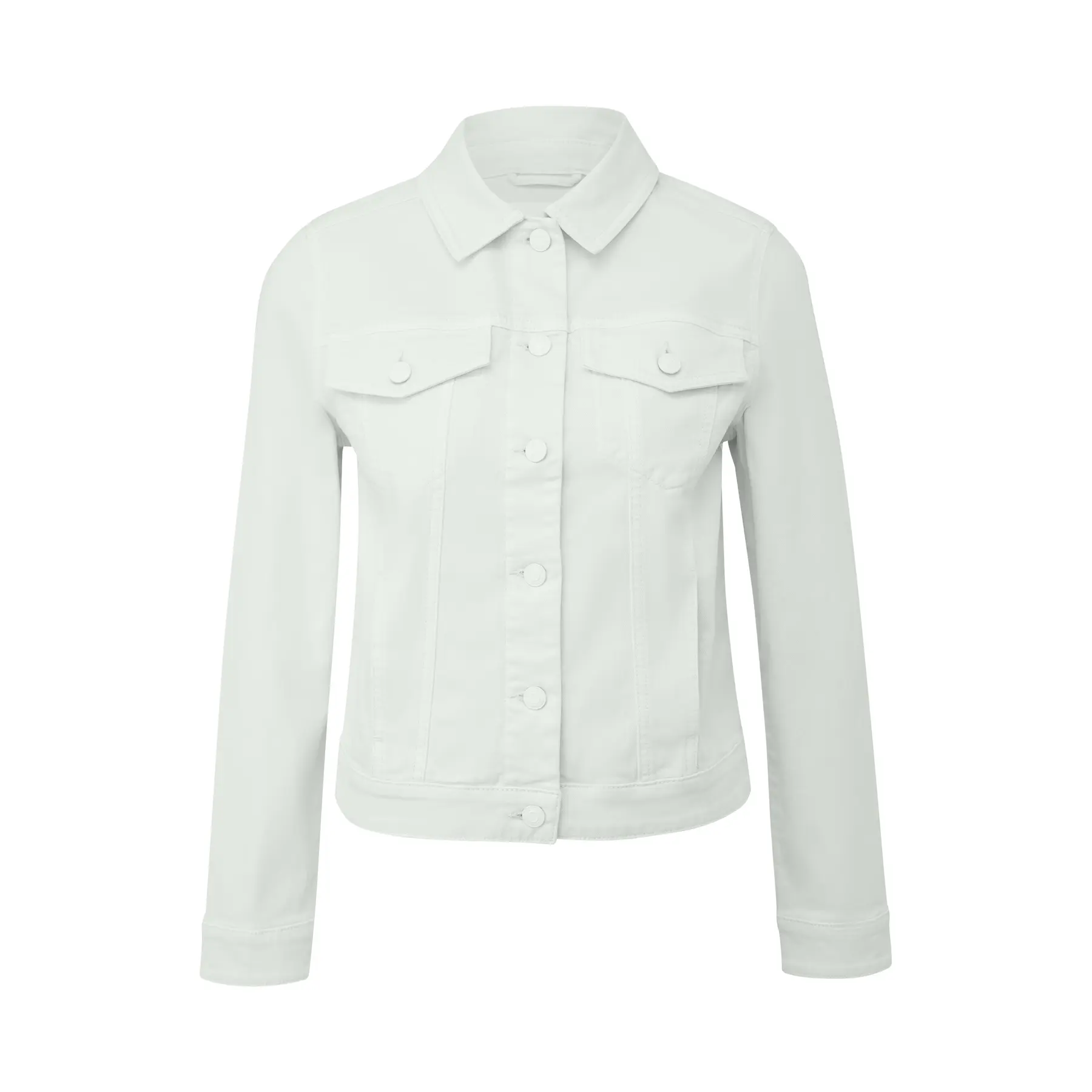 Damen Jeansjacke mit elastischem Material, umgeschlagenem Kragen und Brusttasche s.Oliver