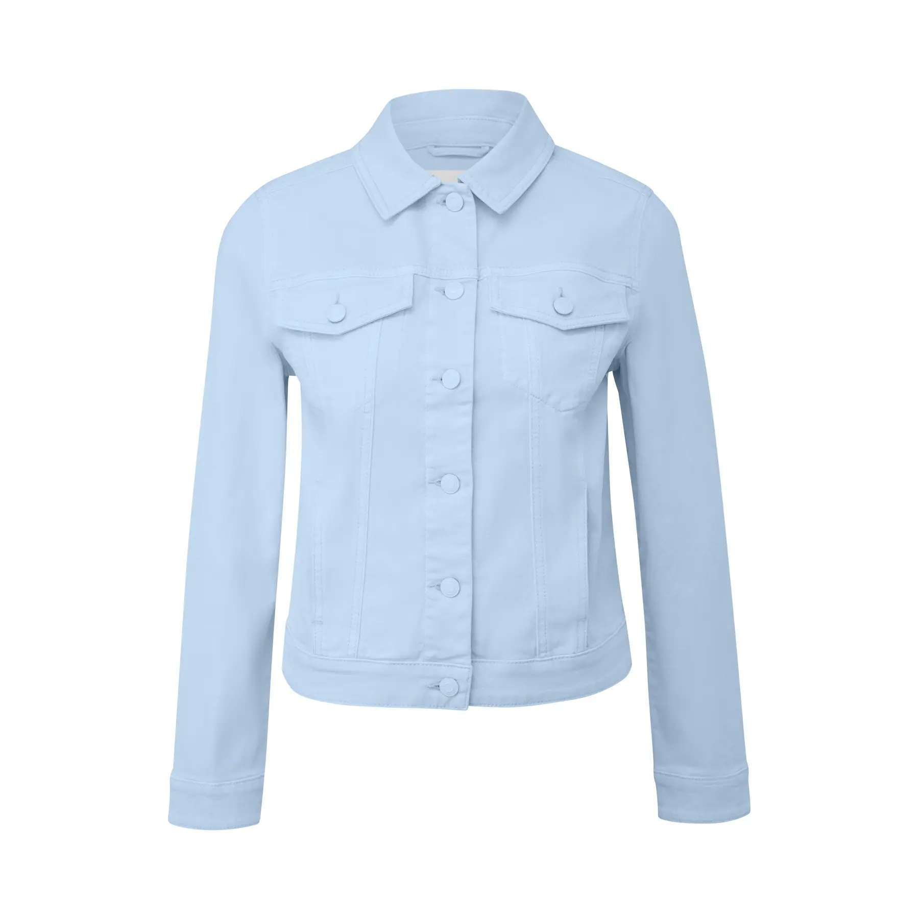 Damen Jeansjacke mit elastischem Material, umgeschlagenem Kragen und Brusttasche s.Oliver